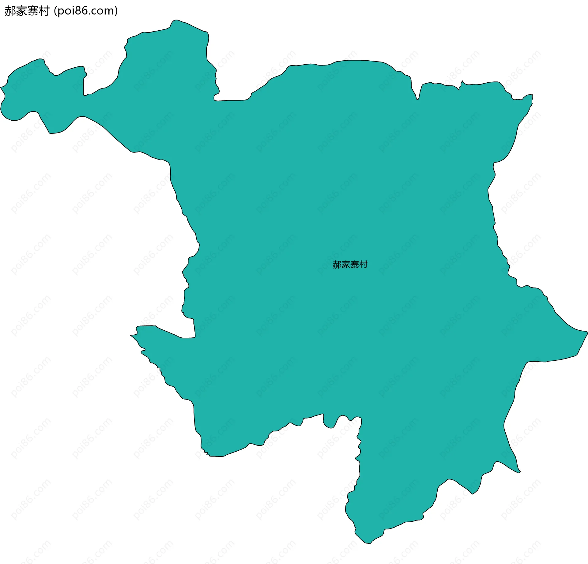 郝家寨村边界地图