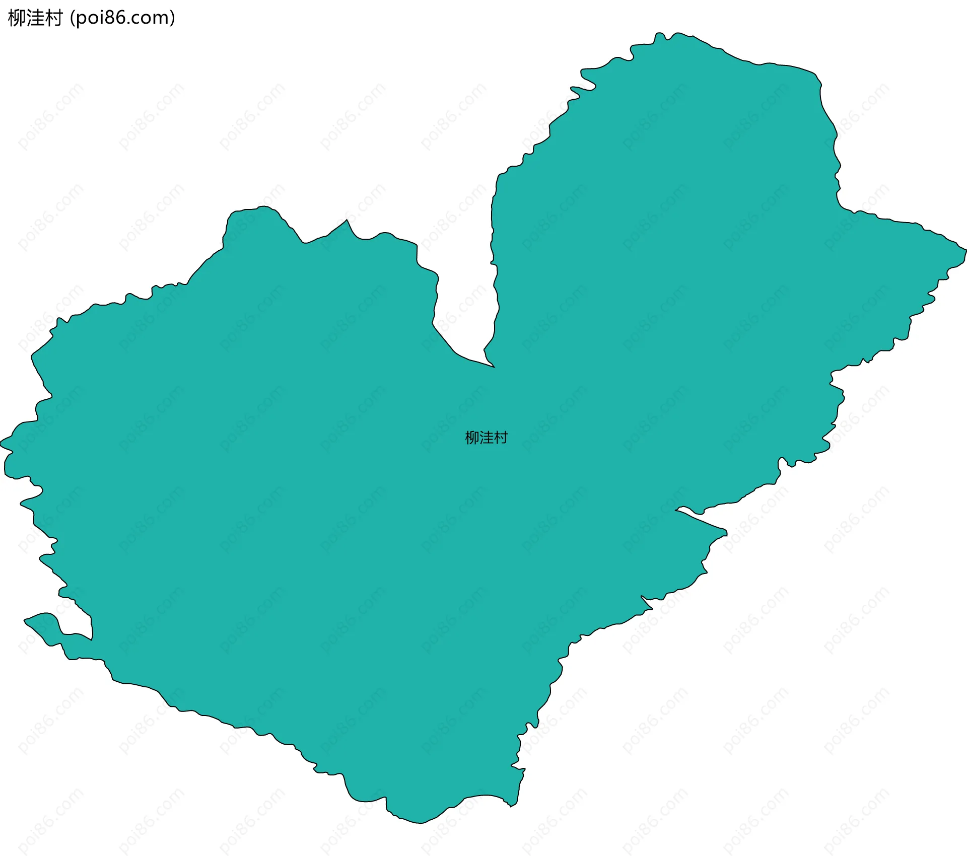 柳洼村边界地图