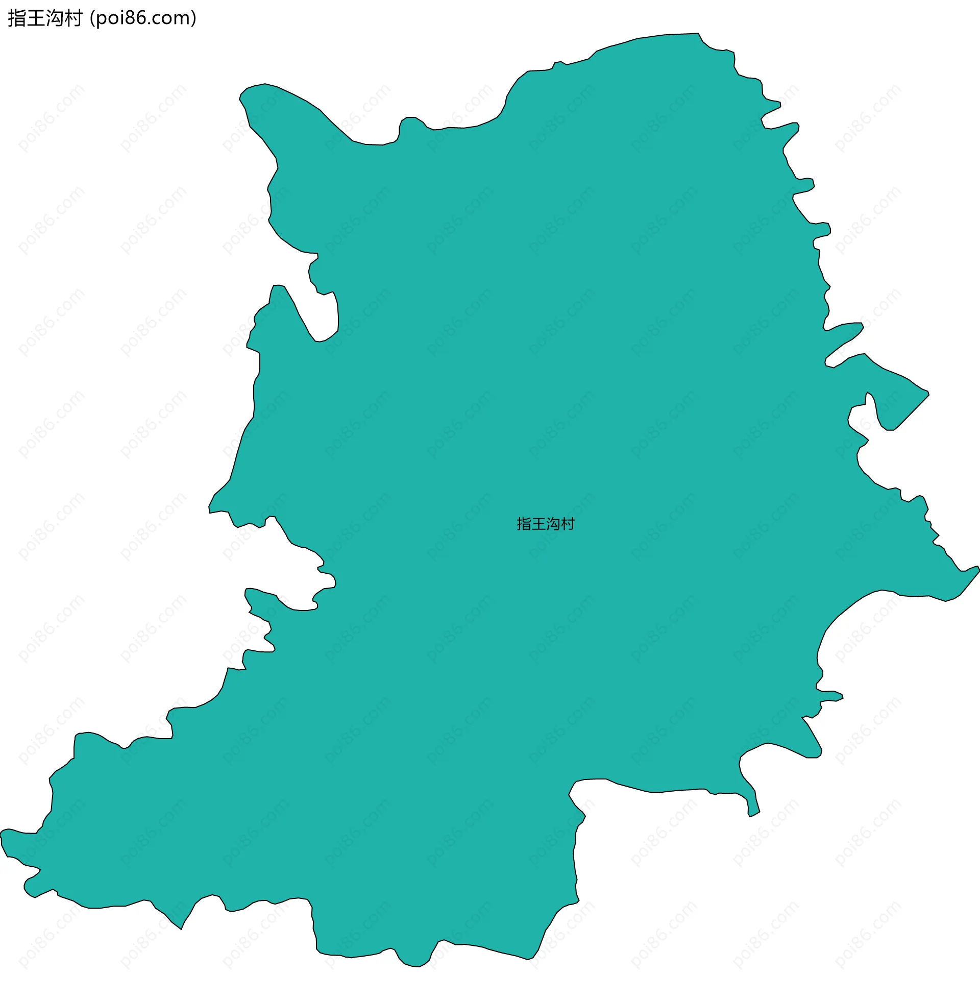 指王沟村边界地图