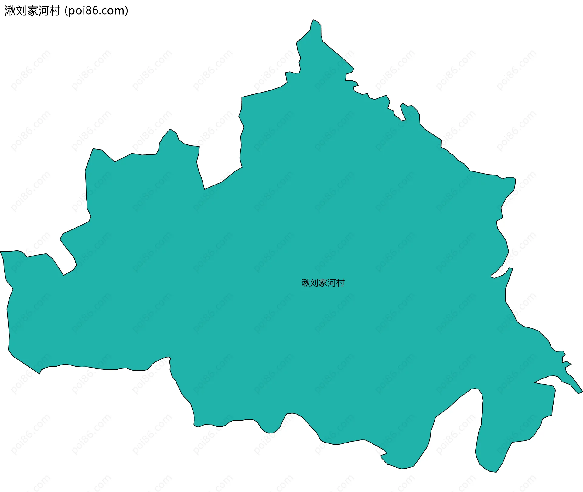 湫刘家河村边界地图