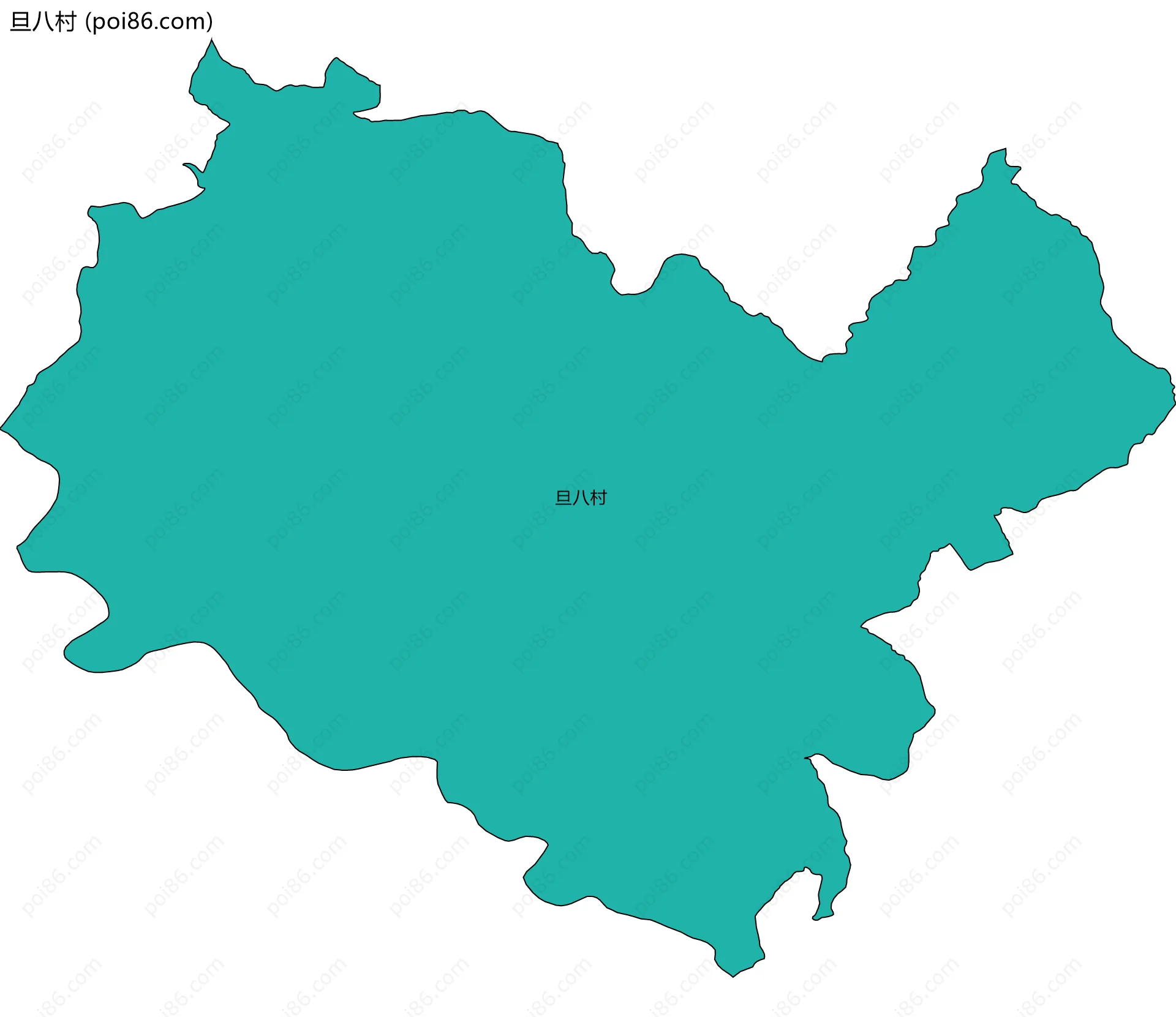 旦八村边界地图