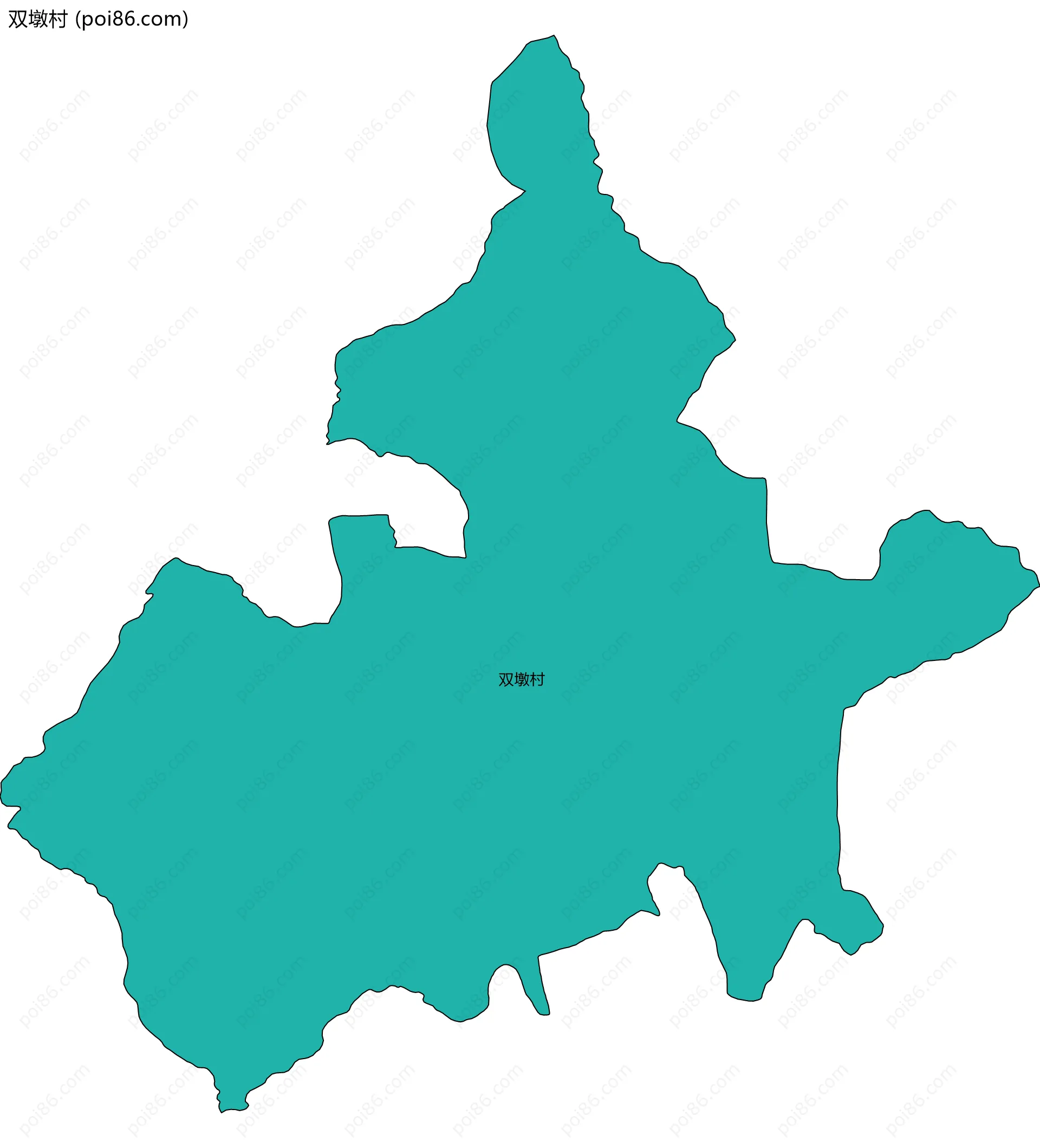 双墩村边界地图