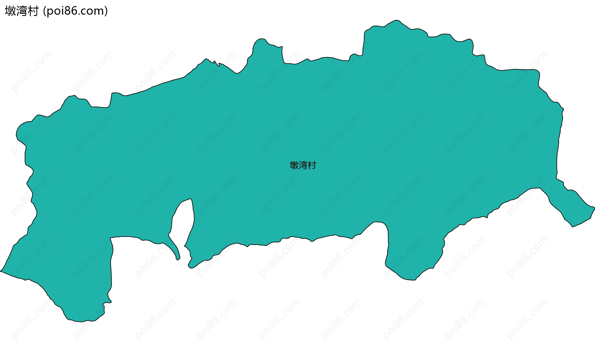 墩湾村边界地图