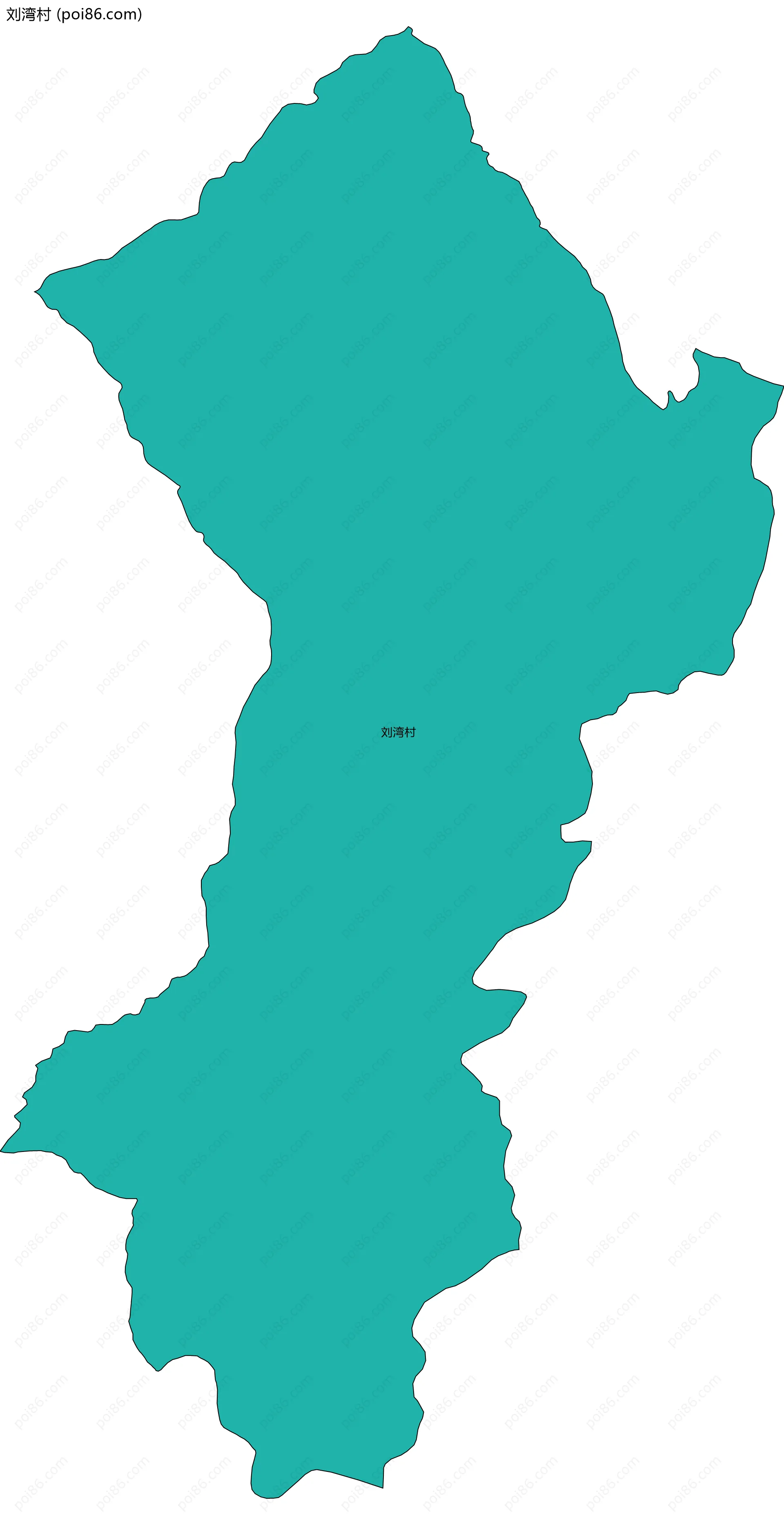 刘湾村边界地图