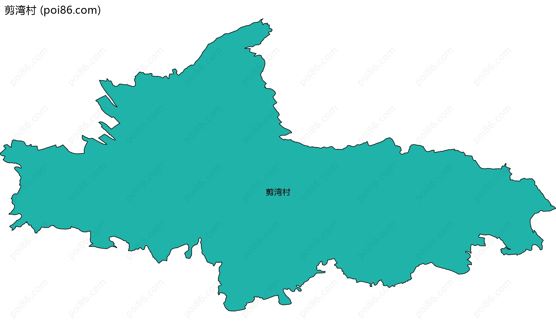 剪湾村边界地图