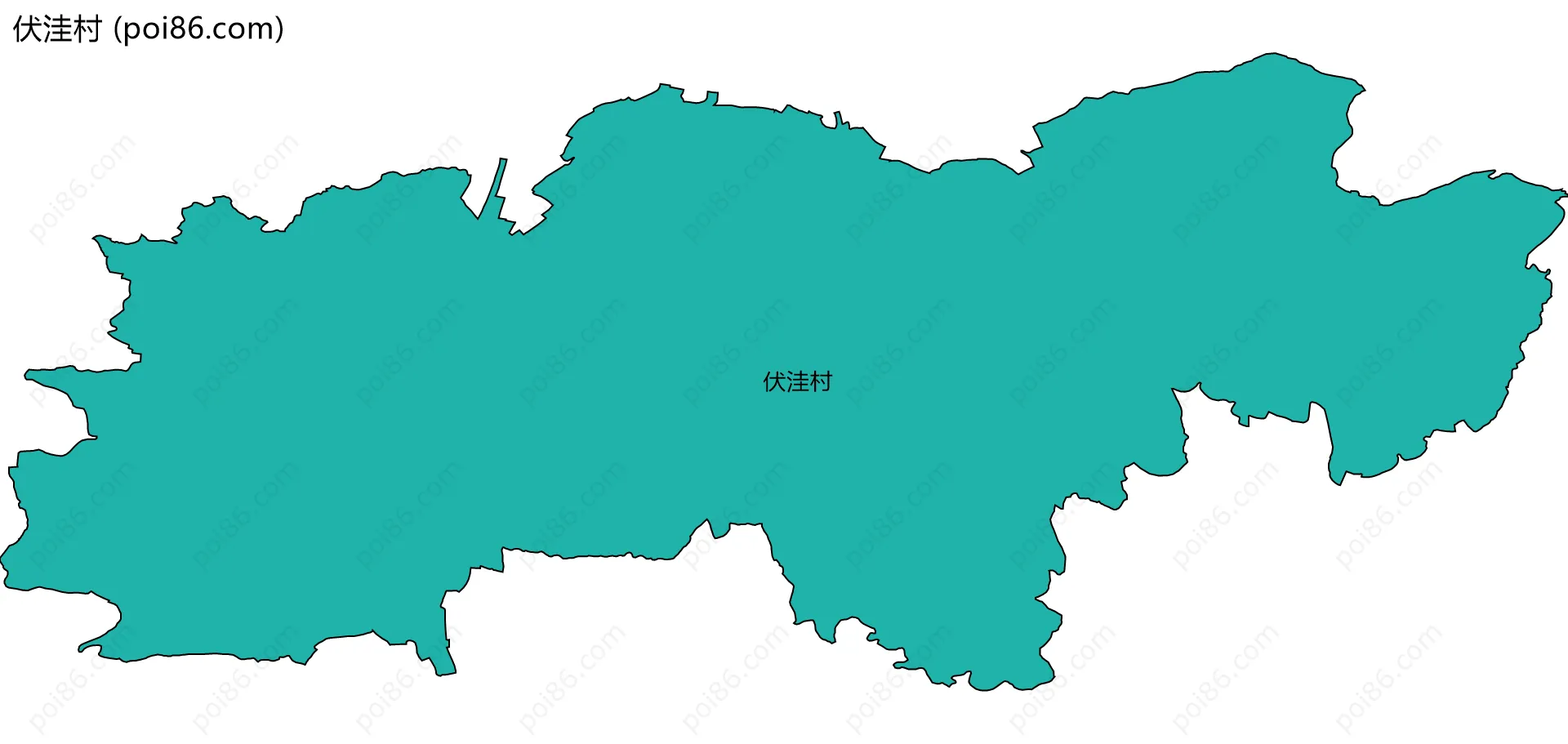 伏洼村边界地图