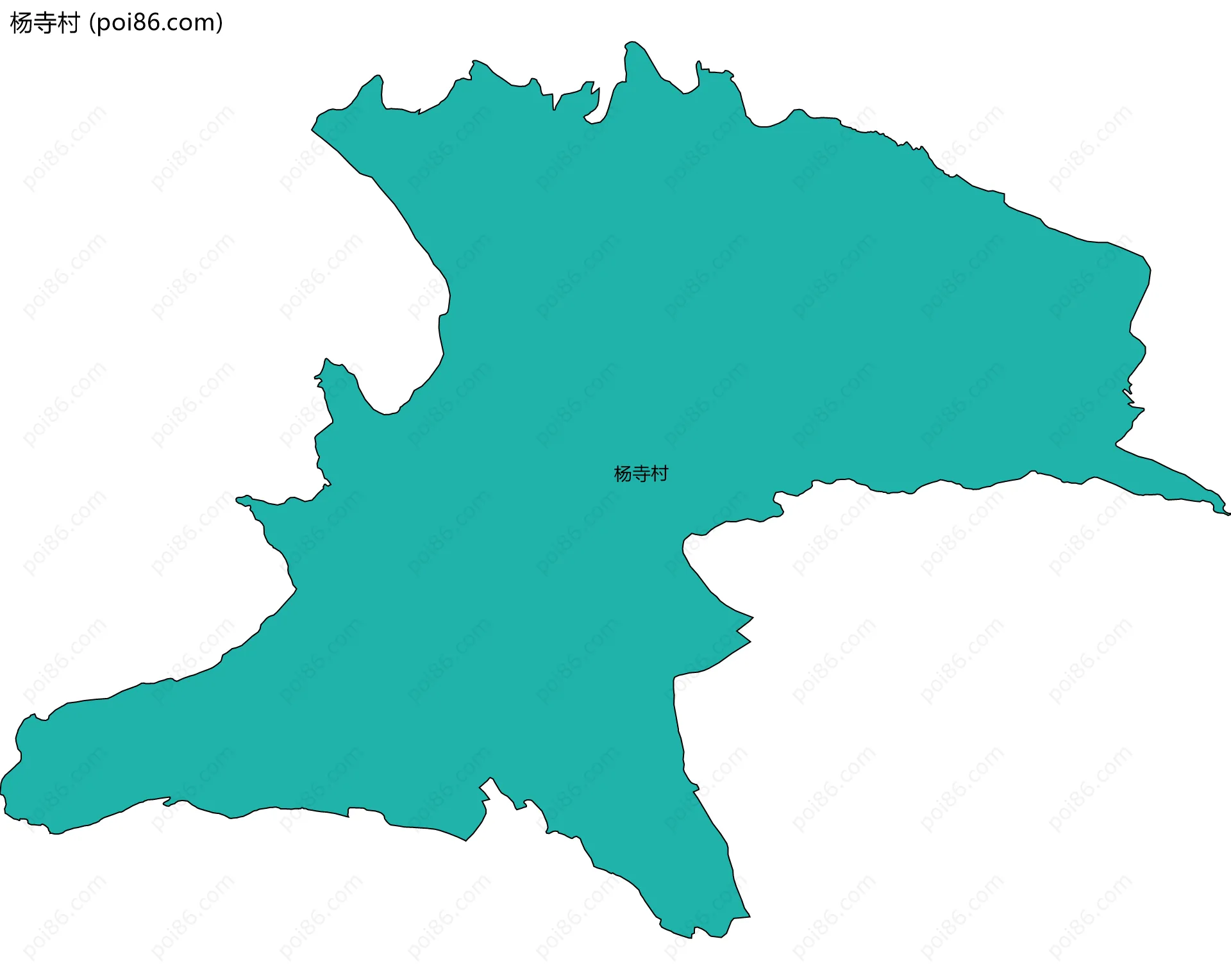 杨寺村边界地图