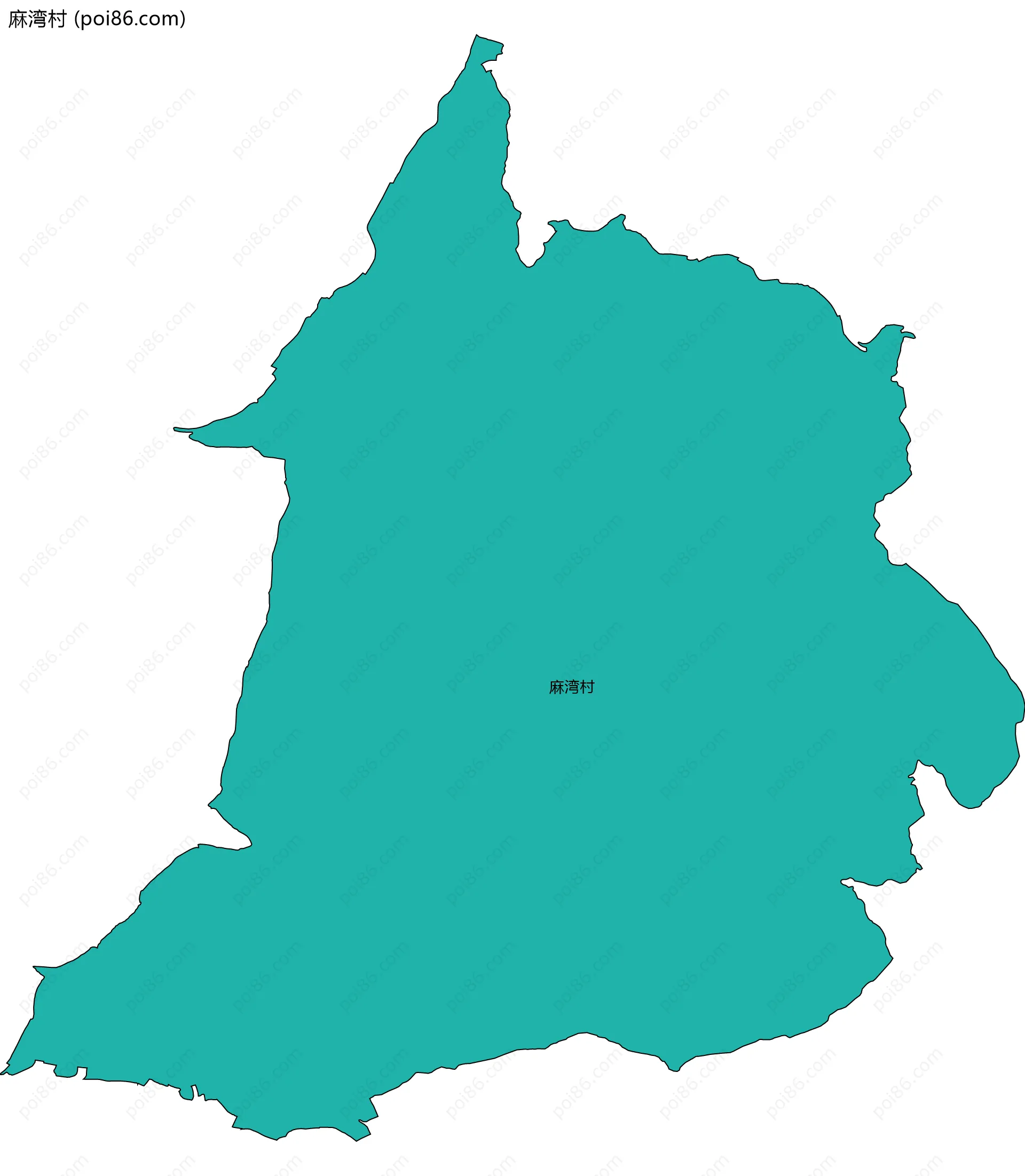 麻湾村边界地图