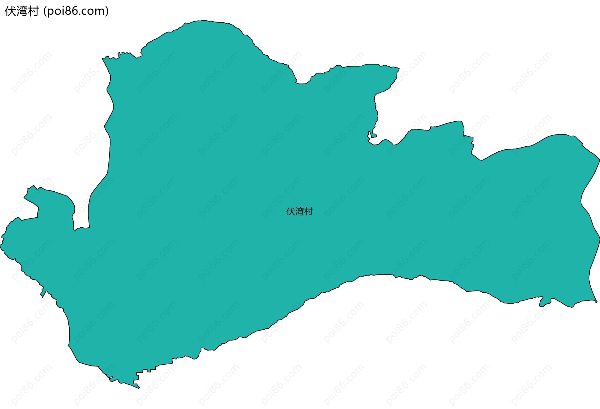 伏湾村边界地图