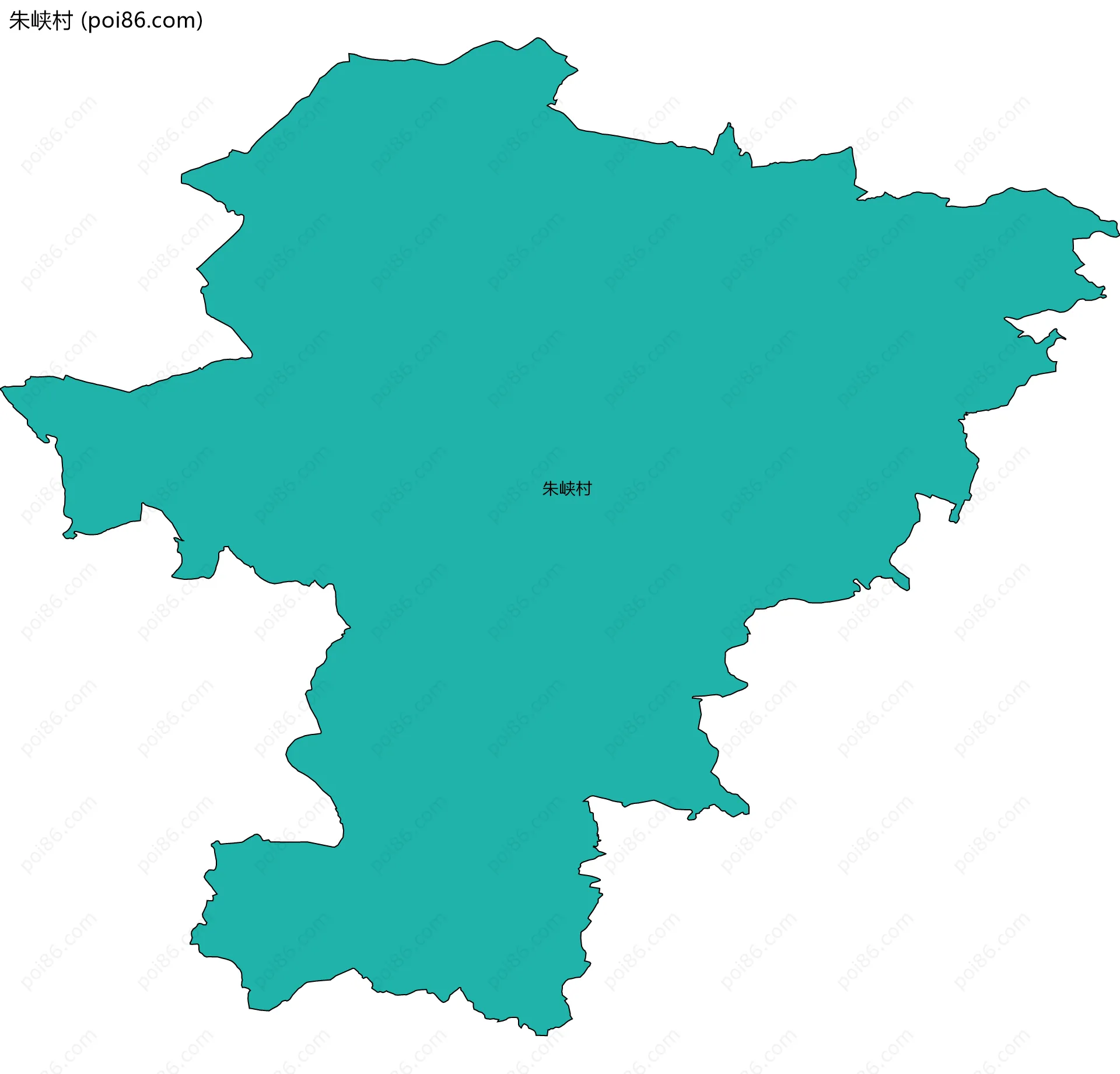 朱峡村边界地图