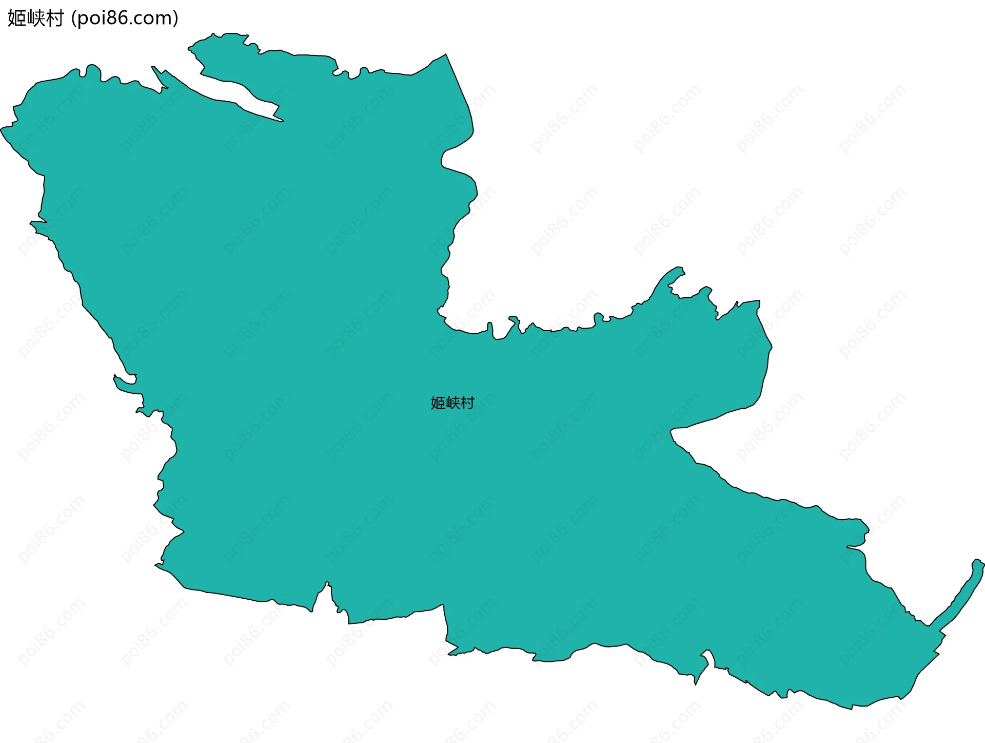 姬峡村边界地图