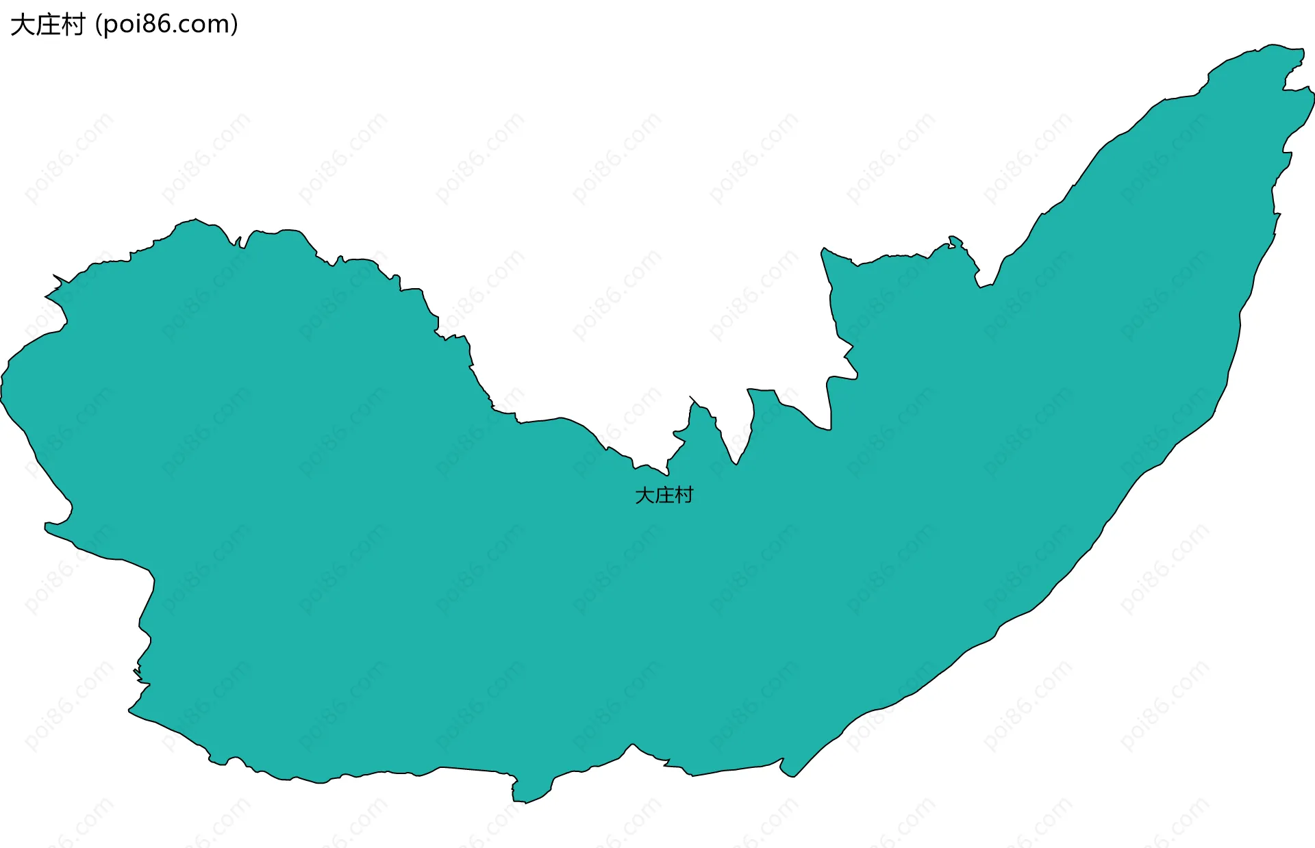 大庄村边界地图