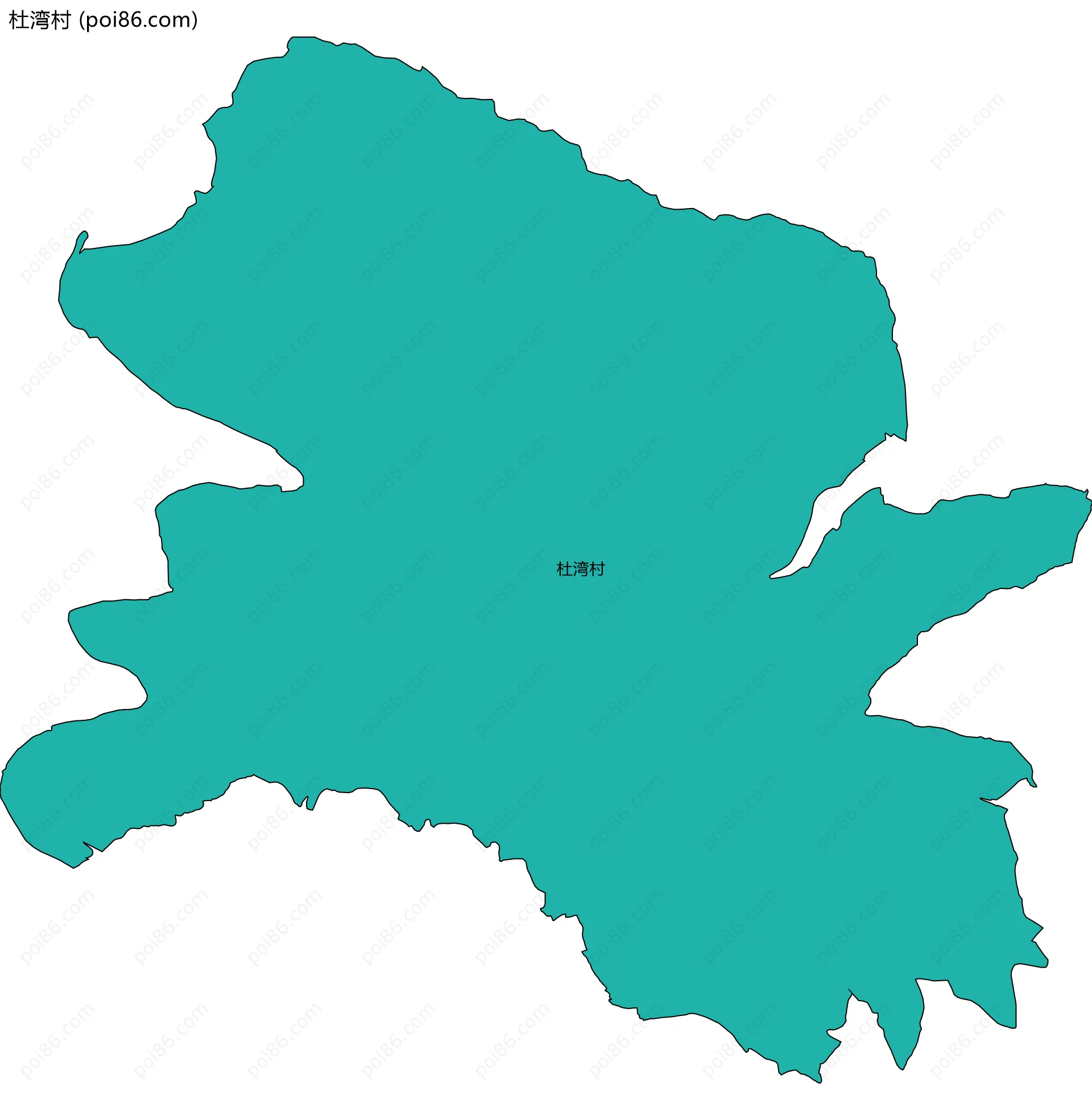 杜湾村边界地图