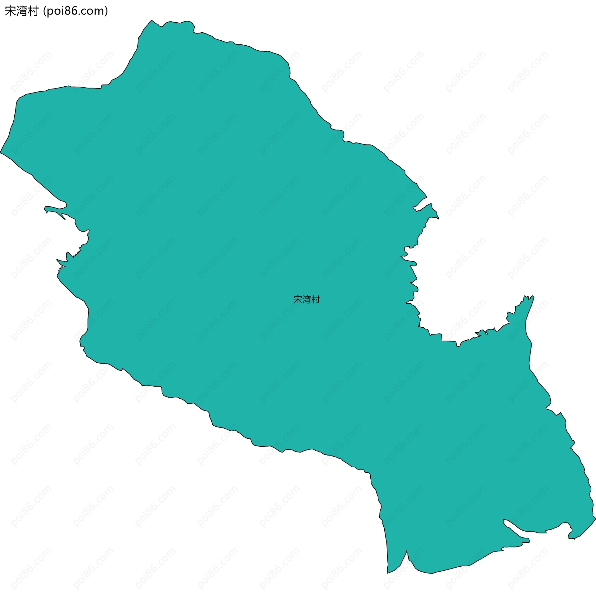 宋湾村边界地图