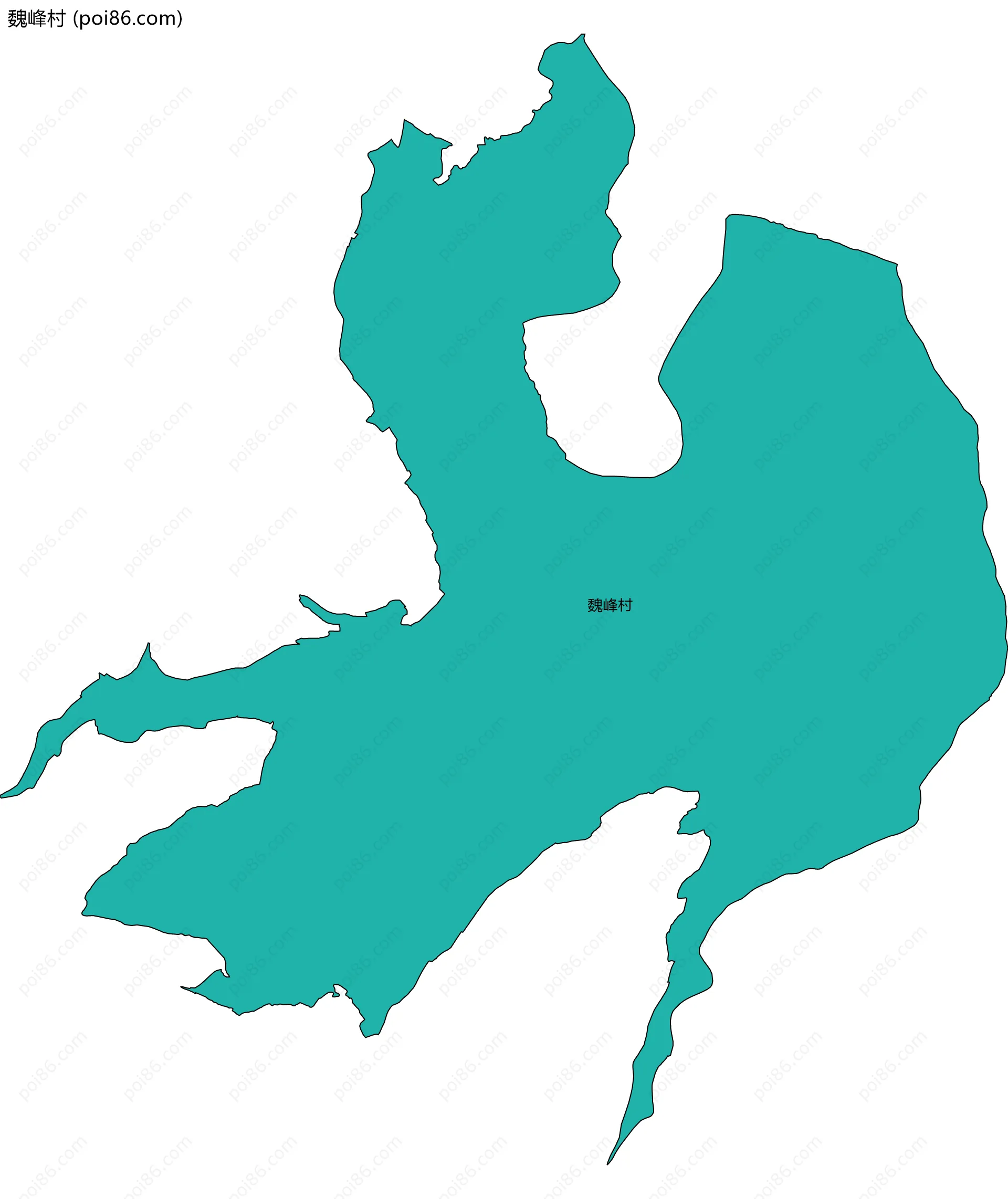 魏峰村边界地图
