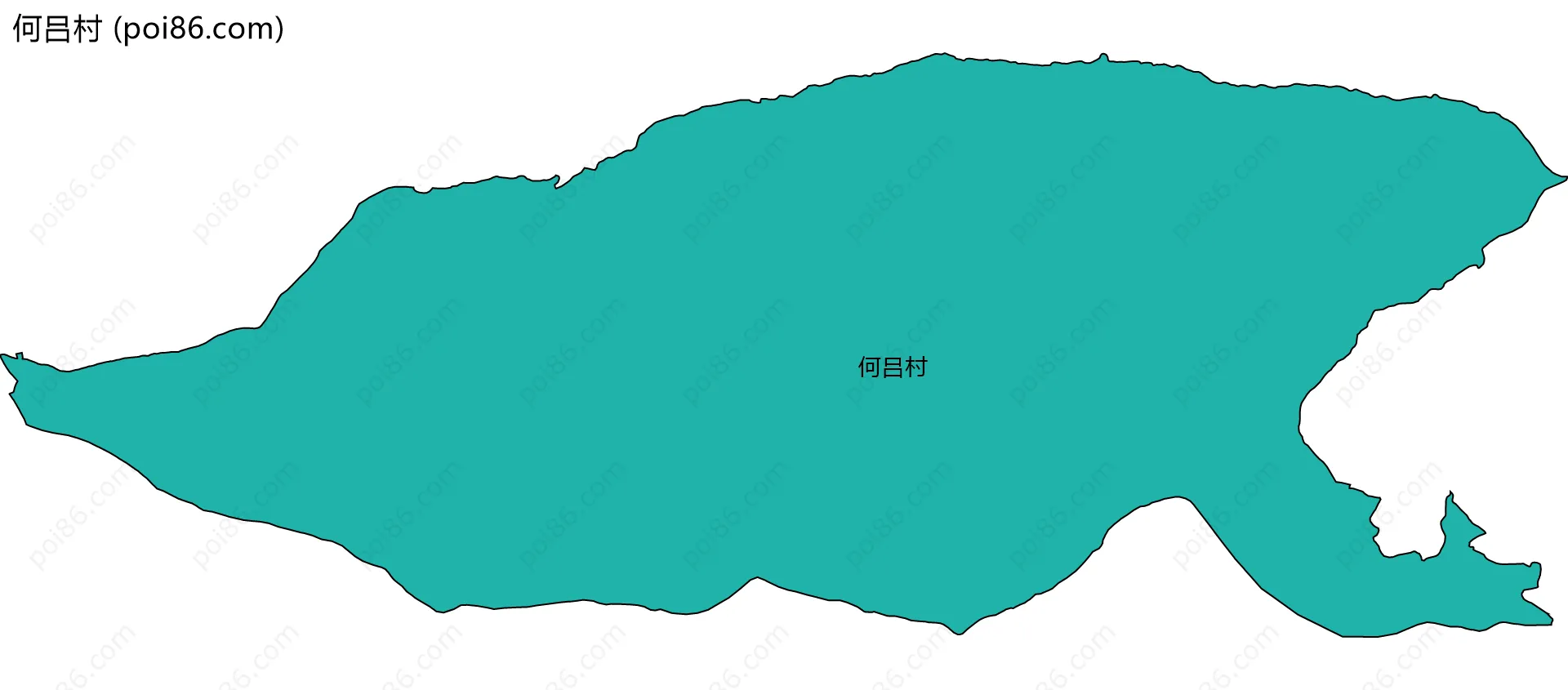何吕村边界地图