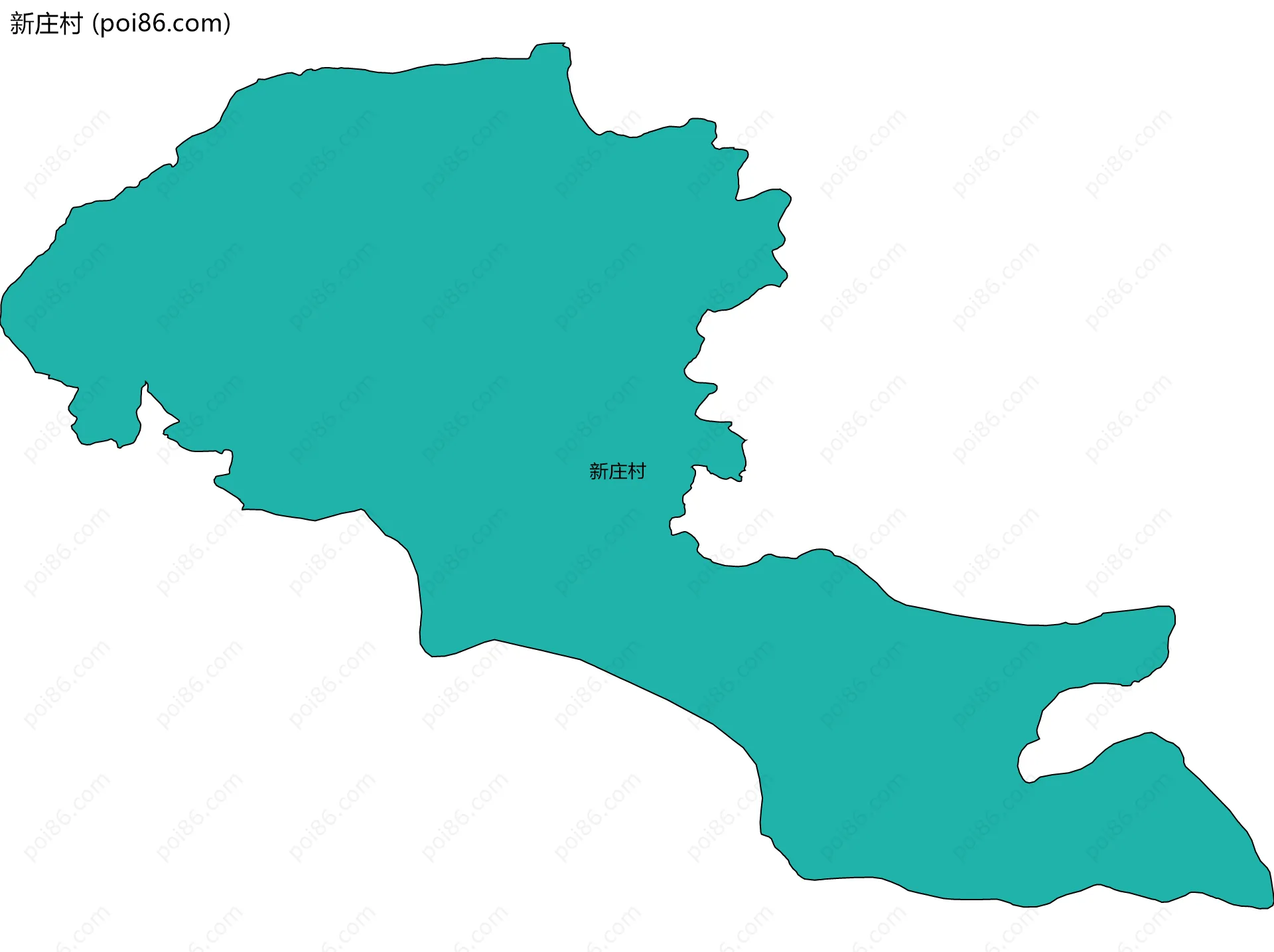 新庄村边界地图