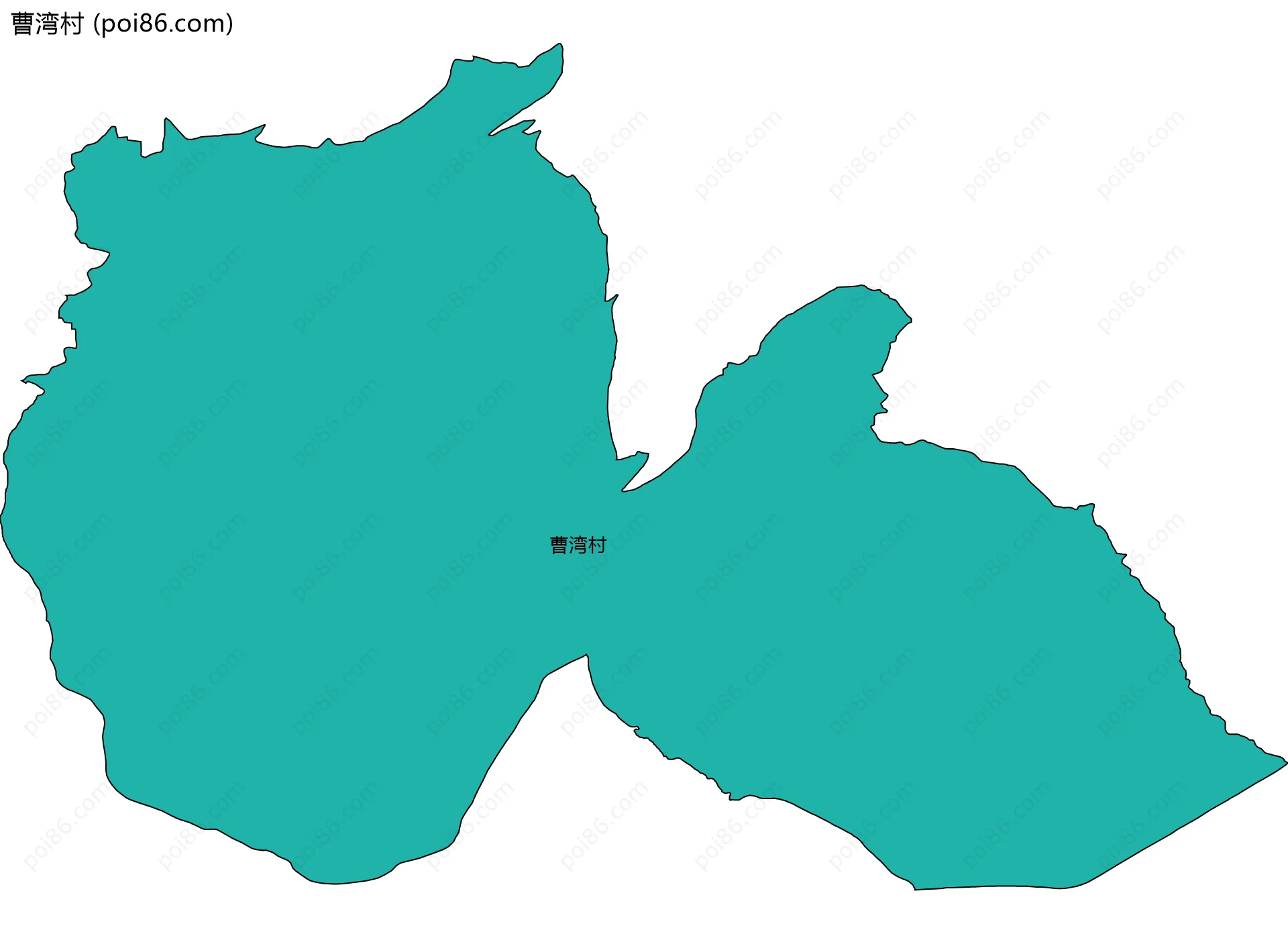 曹湾村边界地图