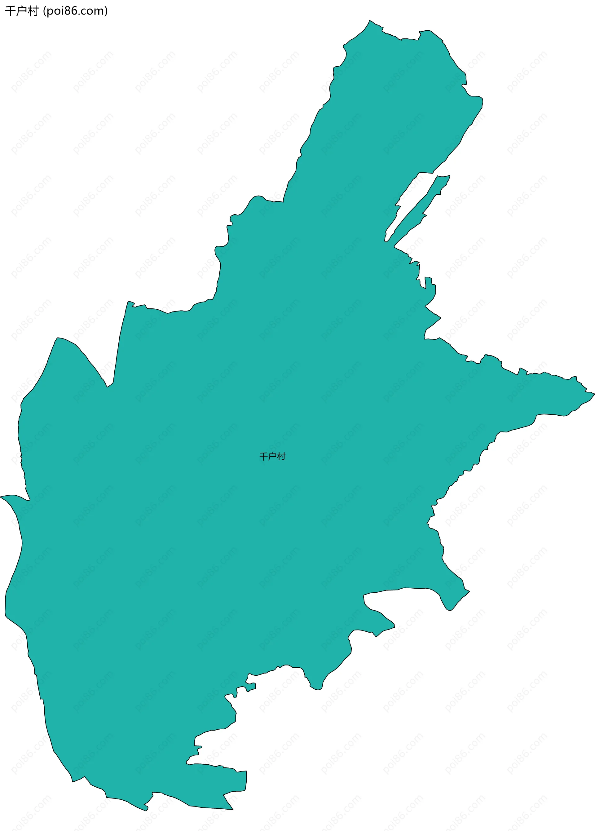 千户村边界地图