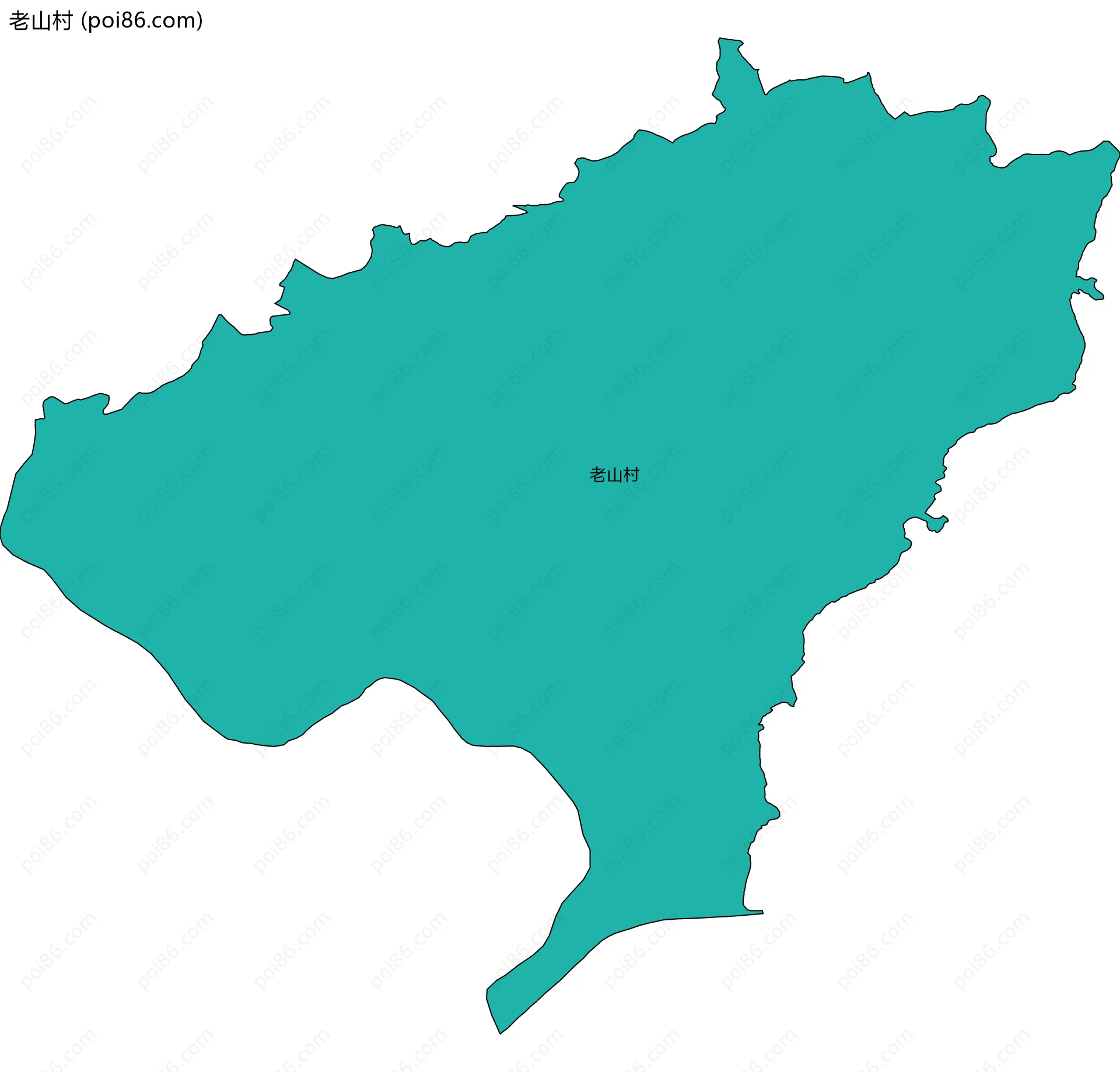 老山村边界地图