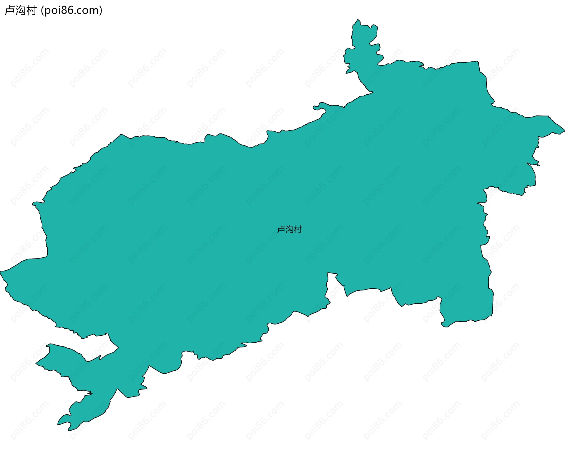 卢沟村边界地图