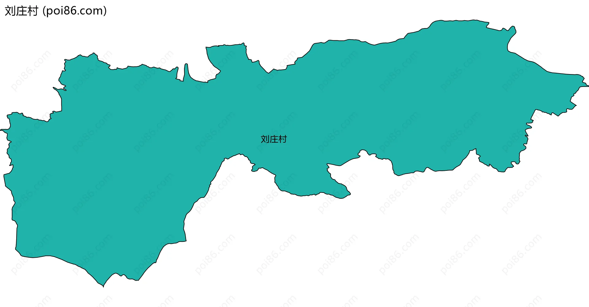 刘庄村边界地图