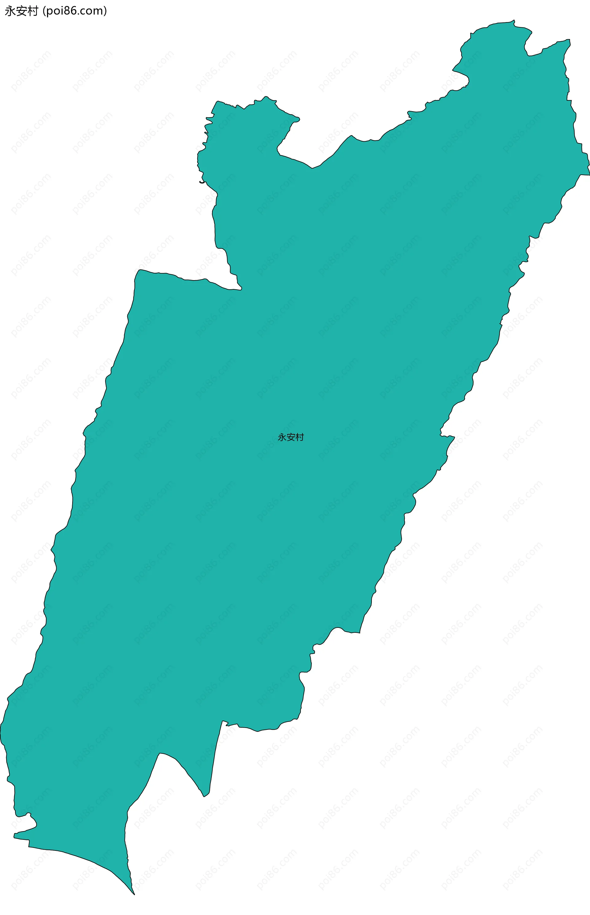 永安村边界地图