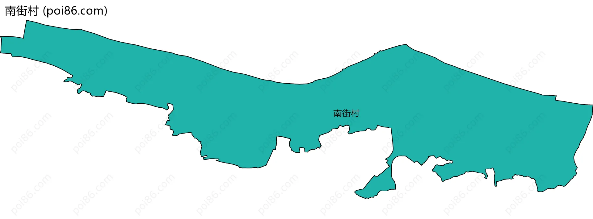 南街村边界地图