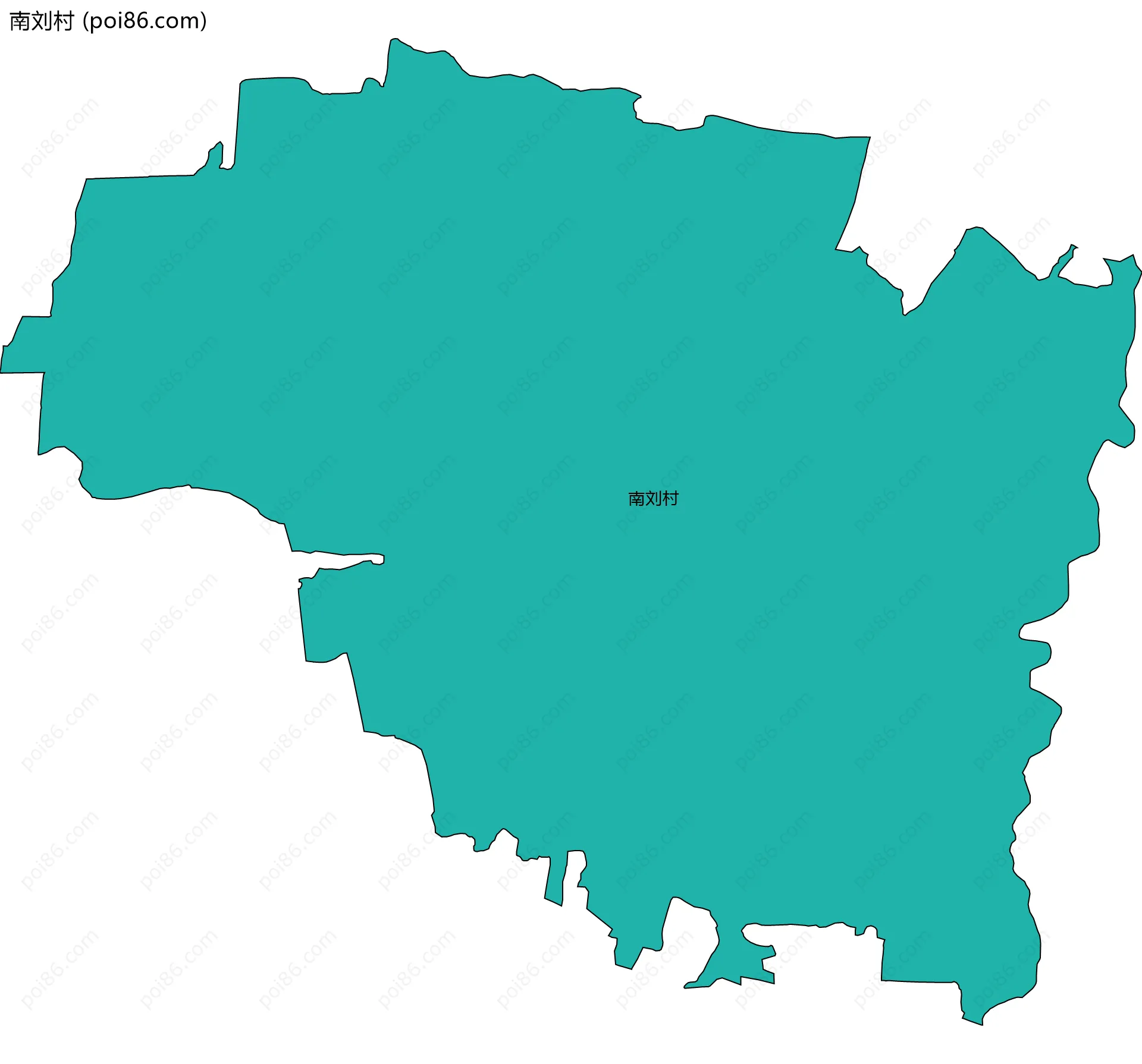 南刘村边界地图