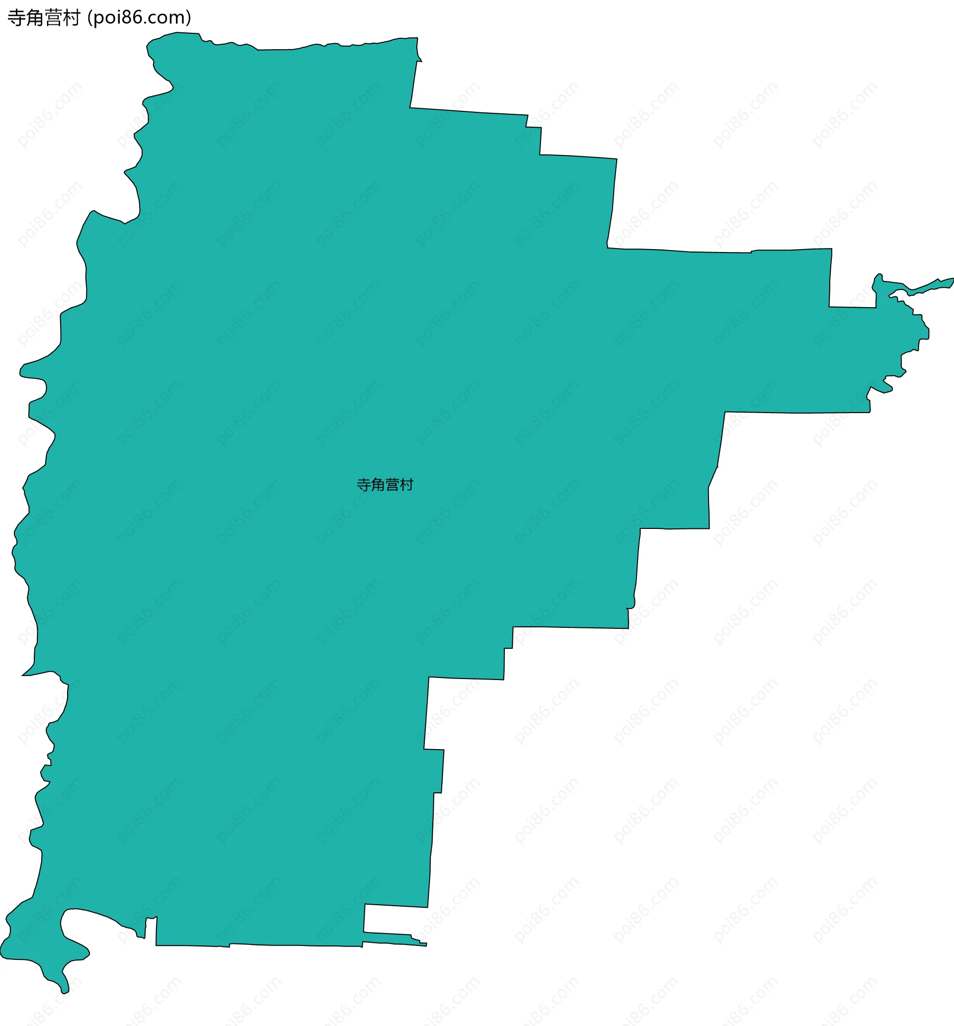 寺角营村边界地图
