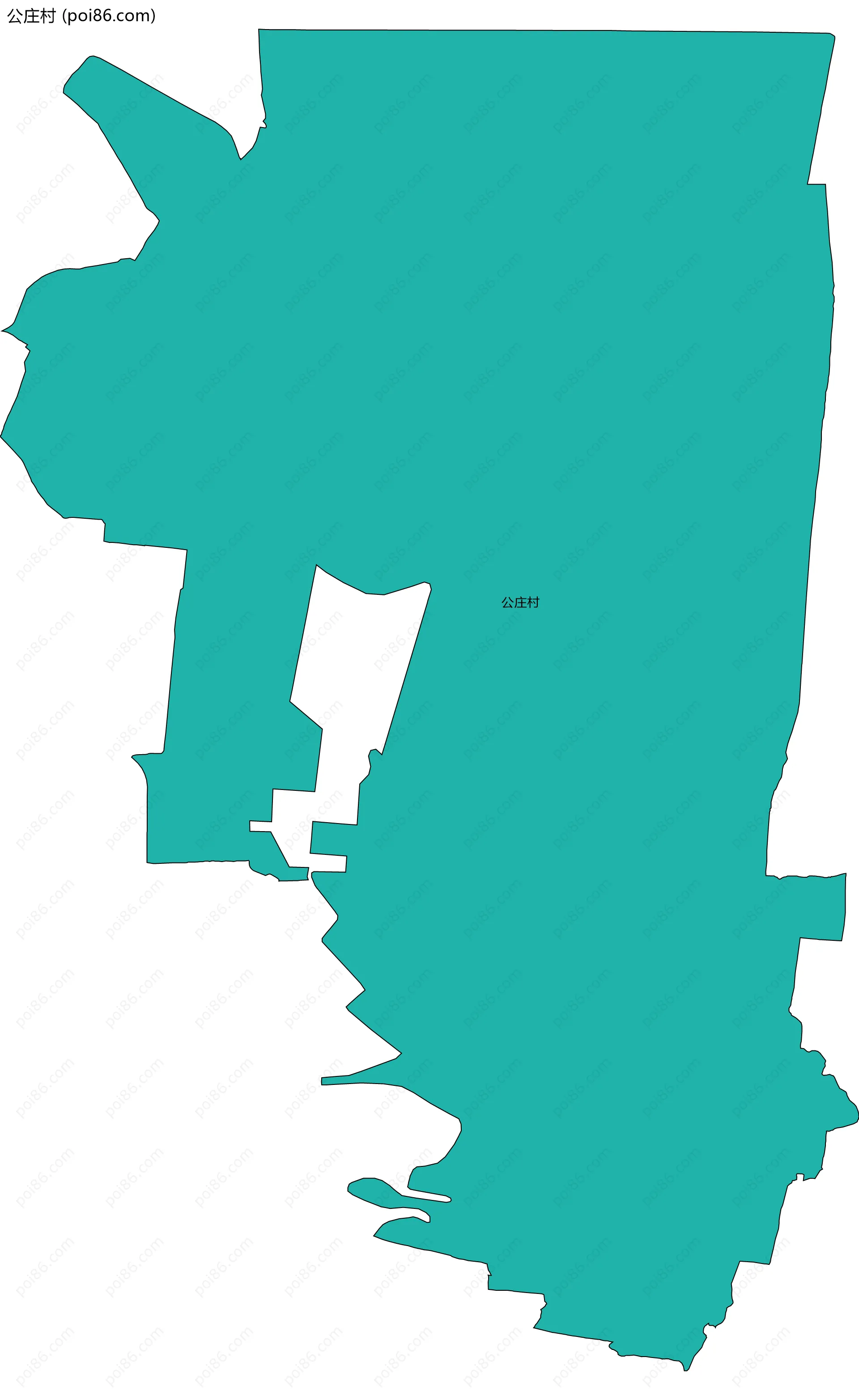 公庄村边界地图