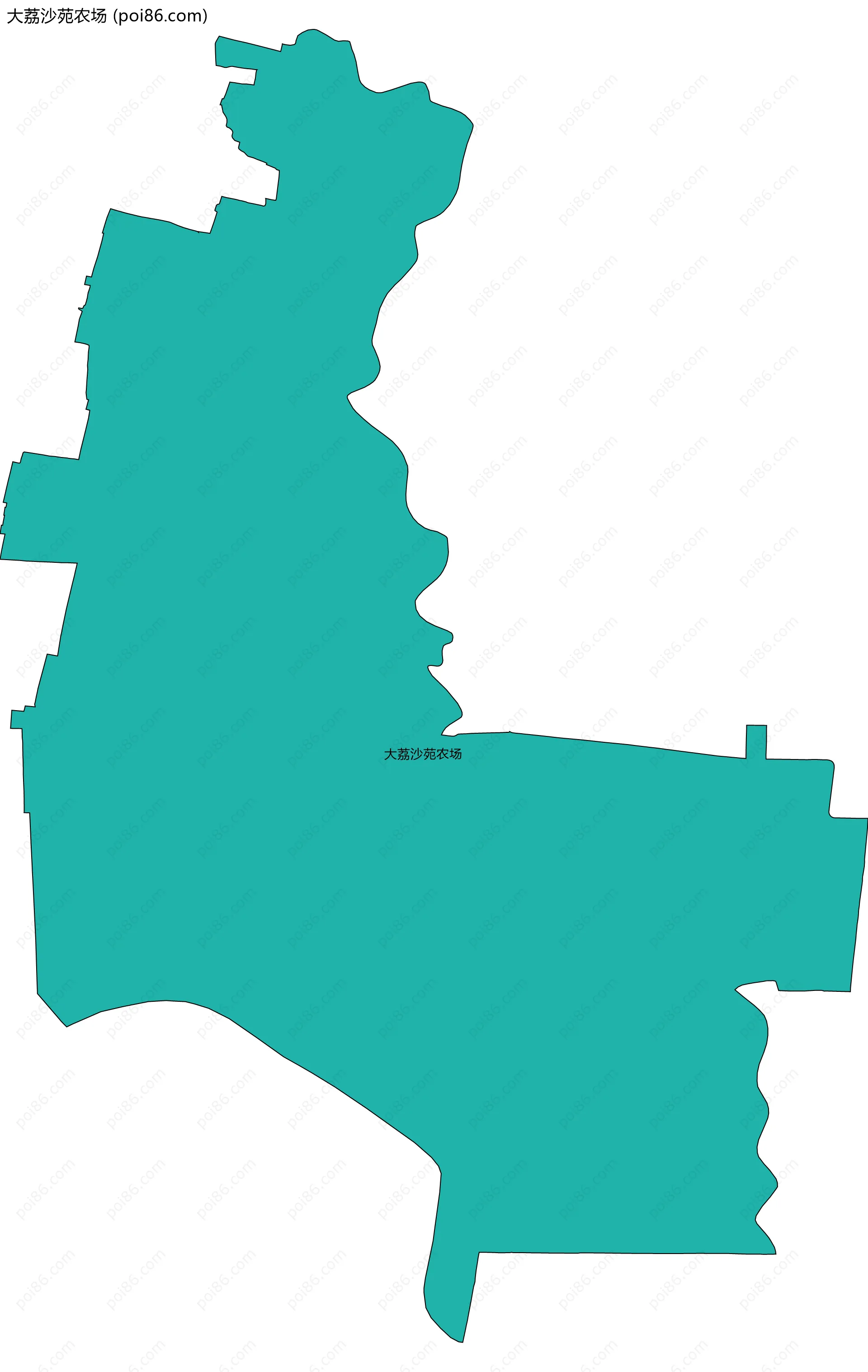 大荔沙苑农场边界地图