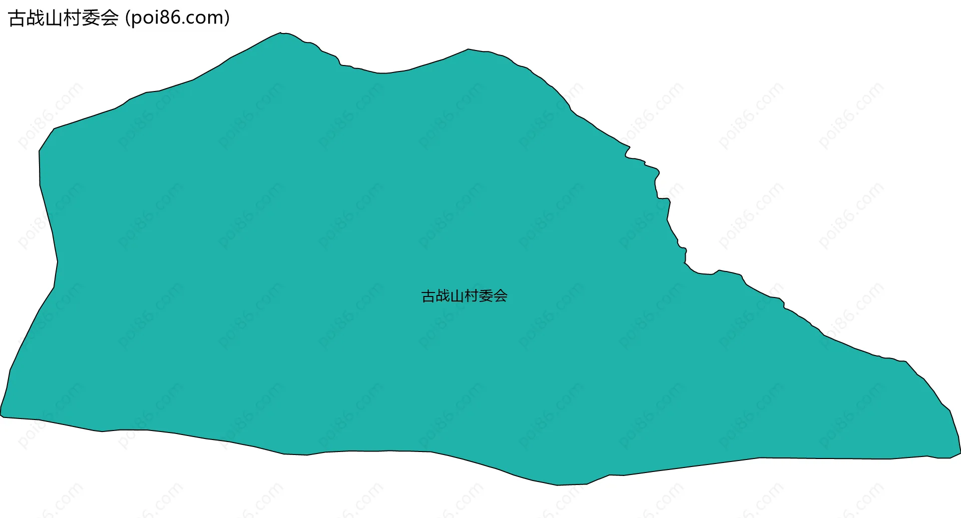 古战山村委会边界地图