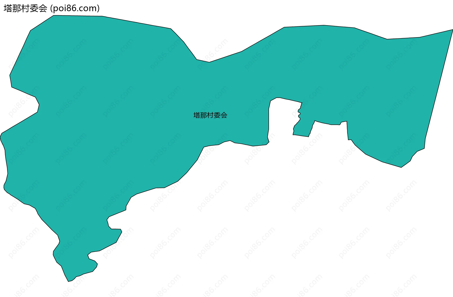 塔那村委会边界地图