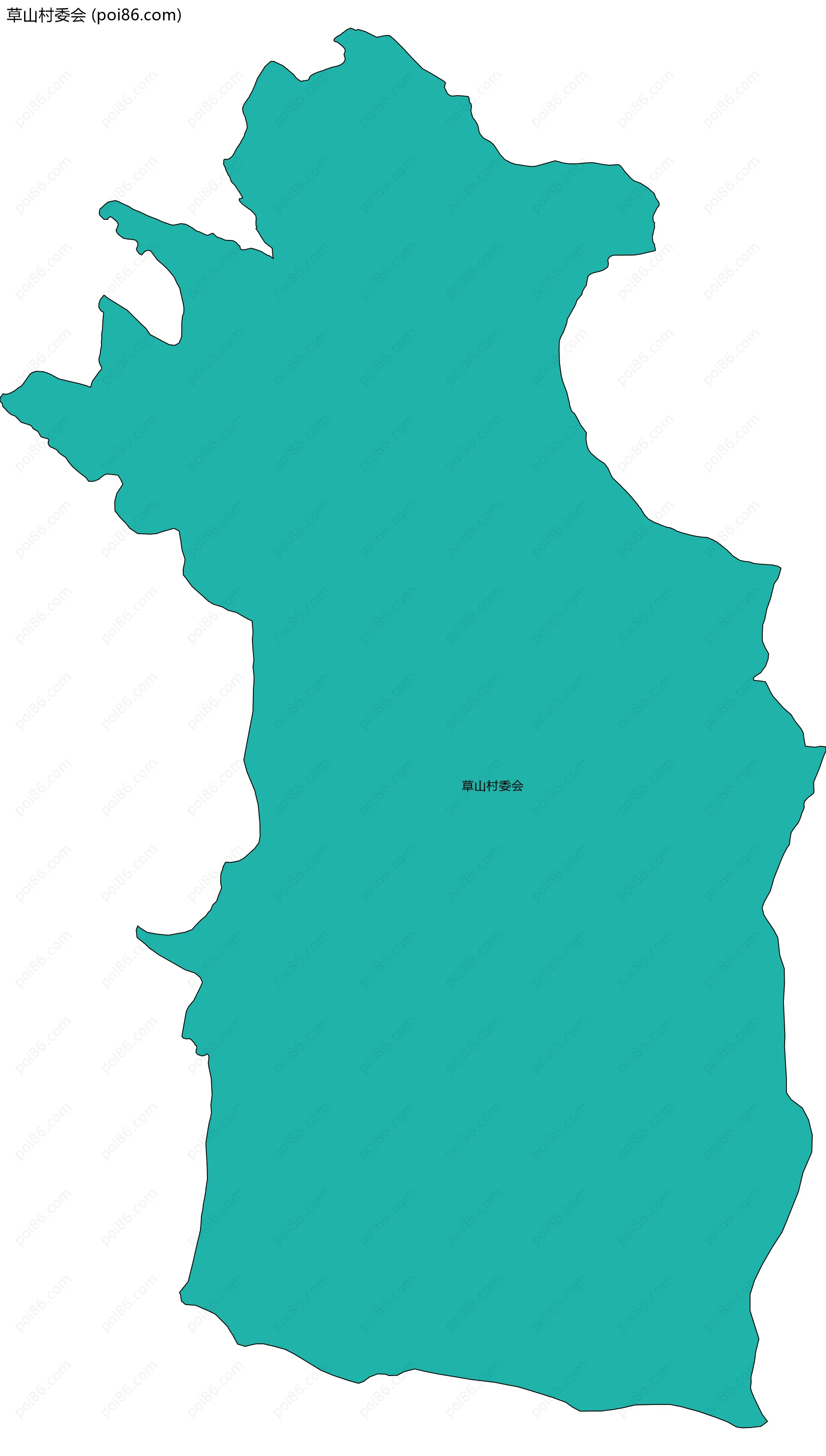 草山村委会边界地图