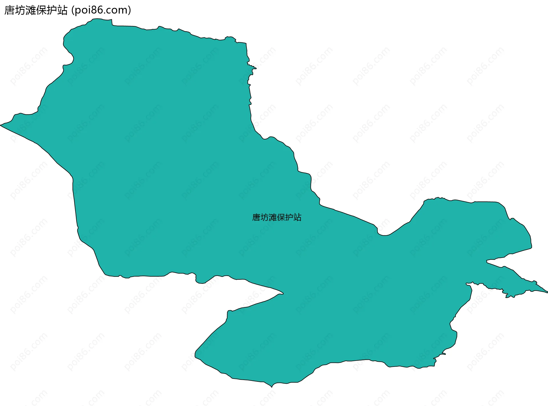 唐坊滩保护站边界地图