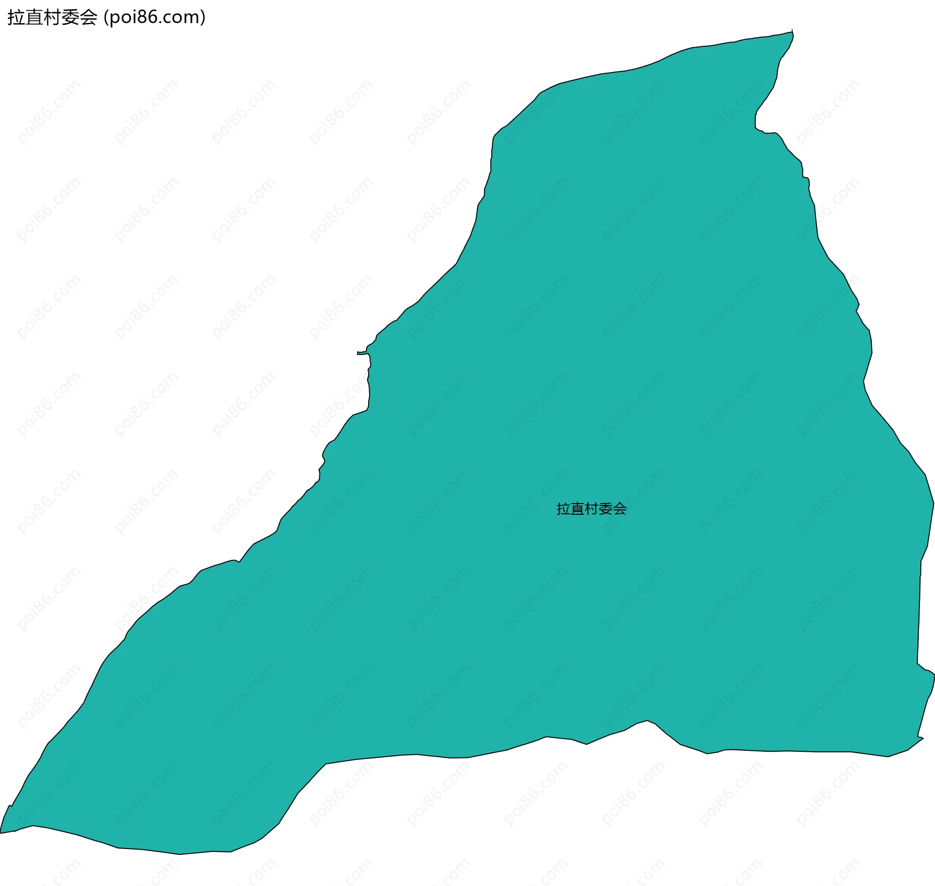 拉直村委会边界地图
