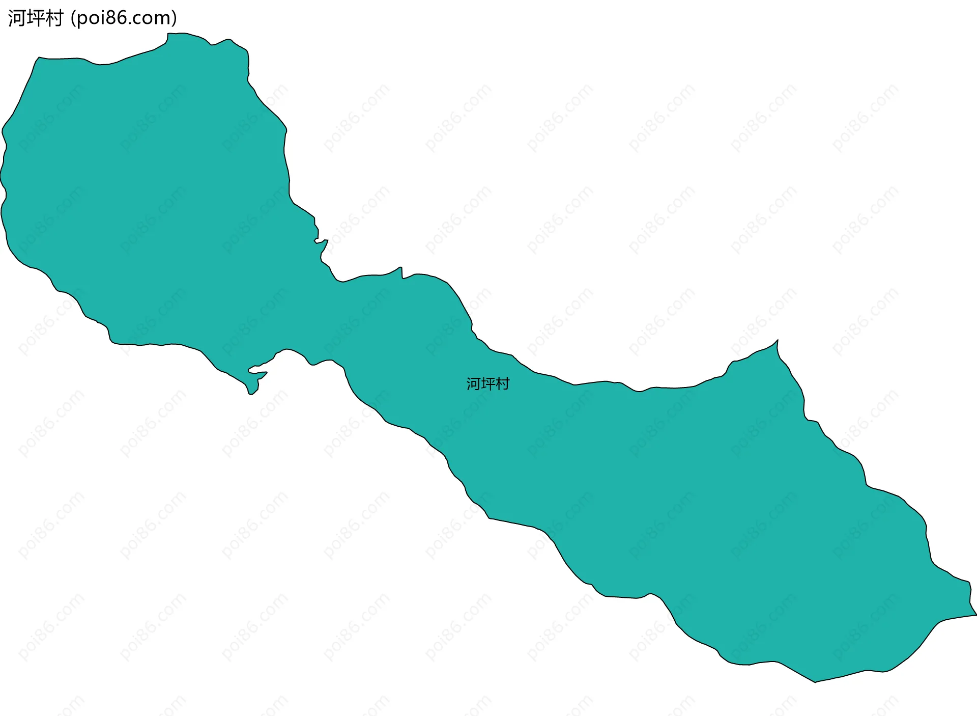 河坪村边界地图