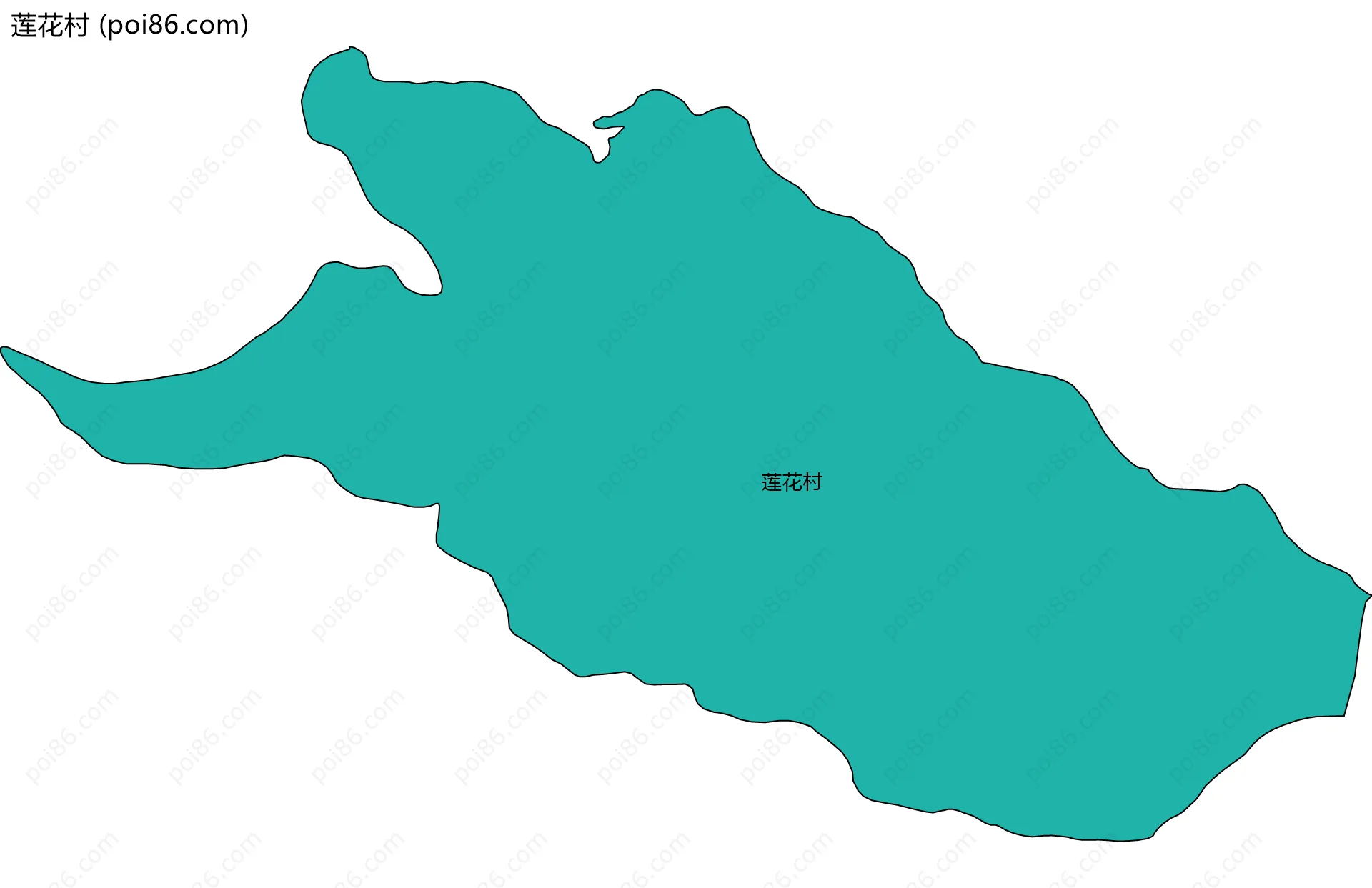 莲花村边界地图