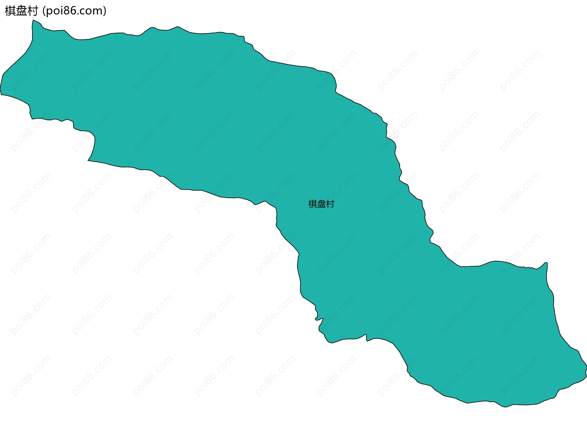 棋盘村边界地图
