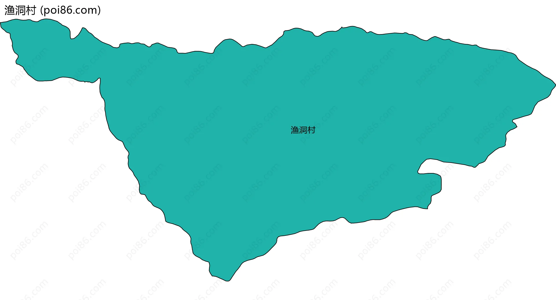 渔洞村边界地图