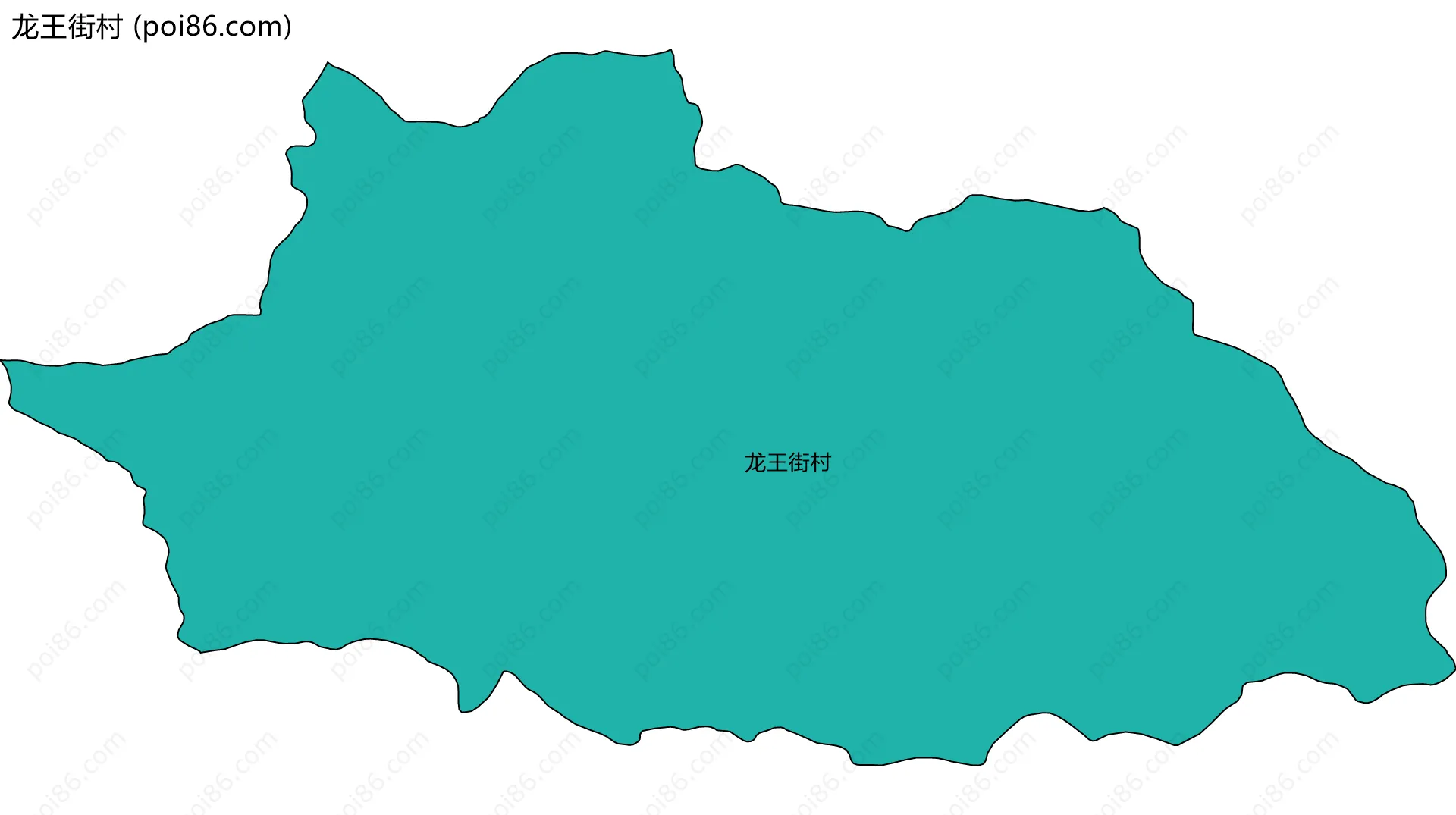 龙王街村边界地图