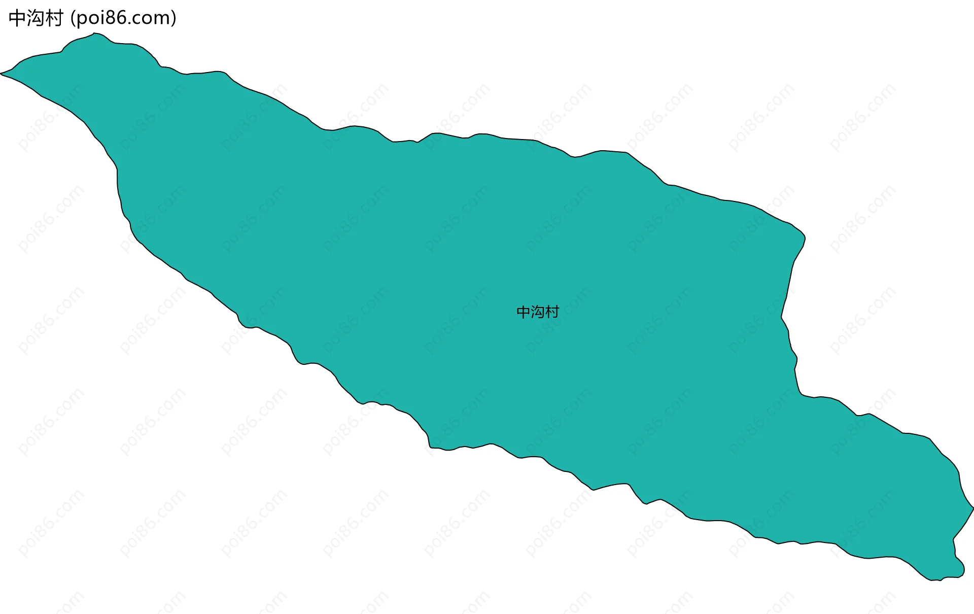 中沟村边界地图