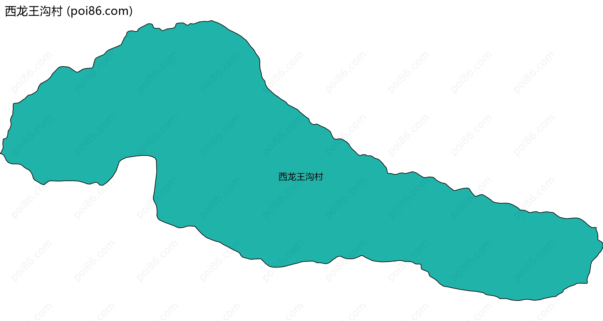 西龙王沟村边界地图