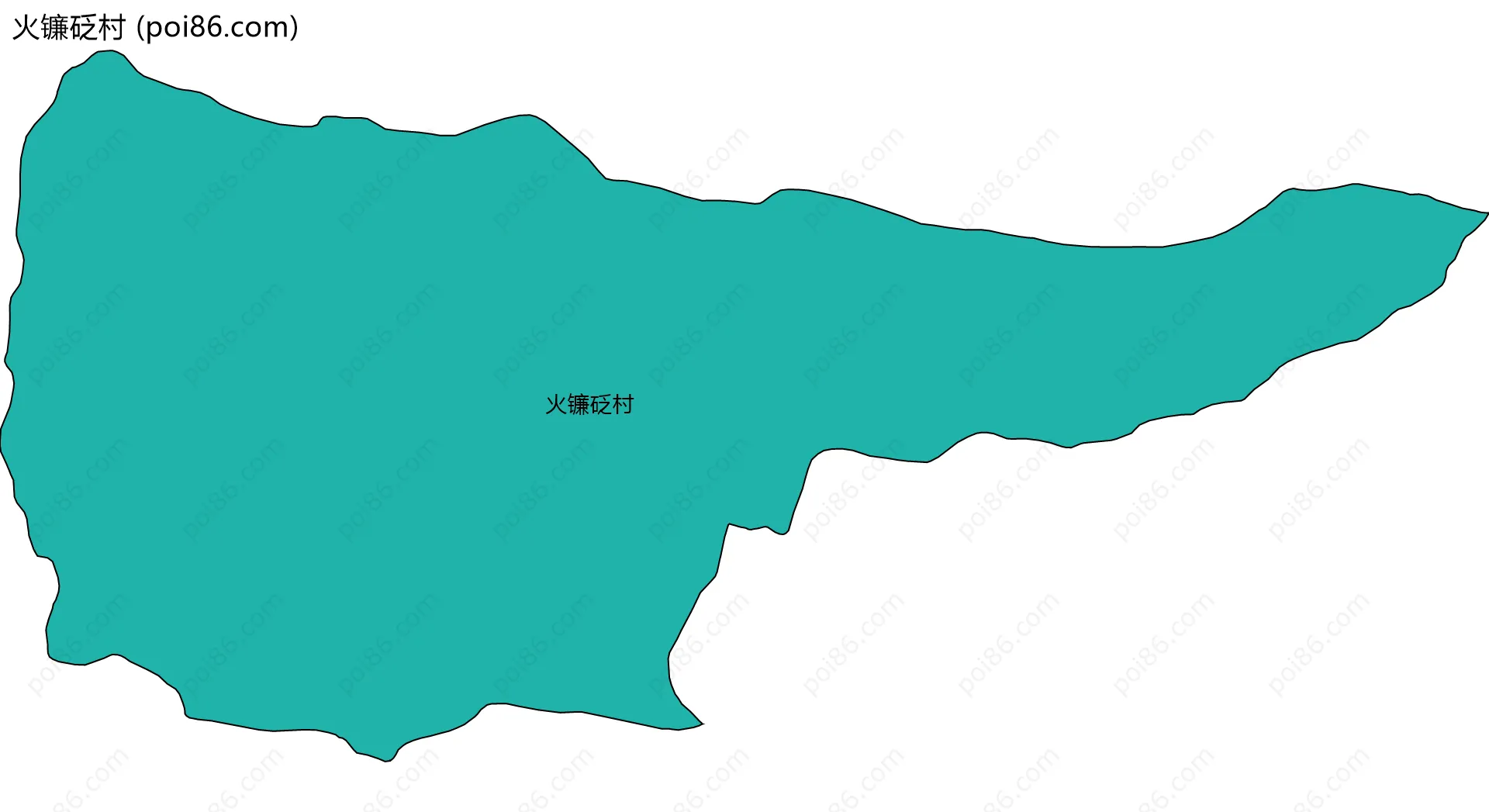 火镰砭村边界地图