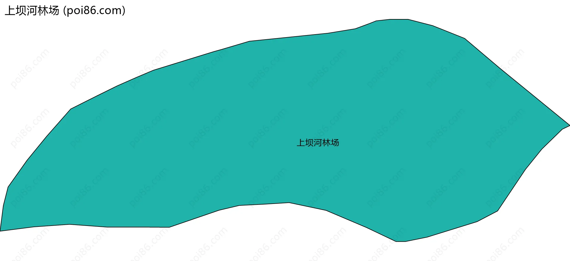 上坝河林场边界地图