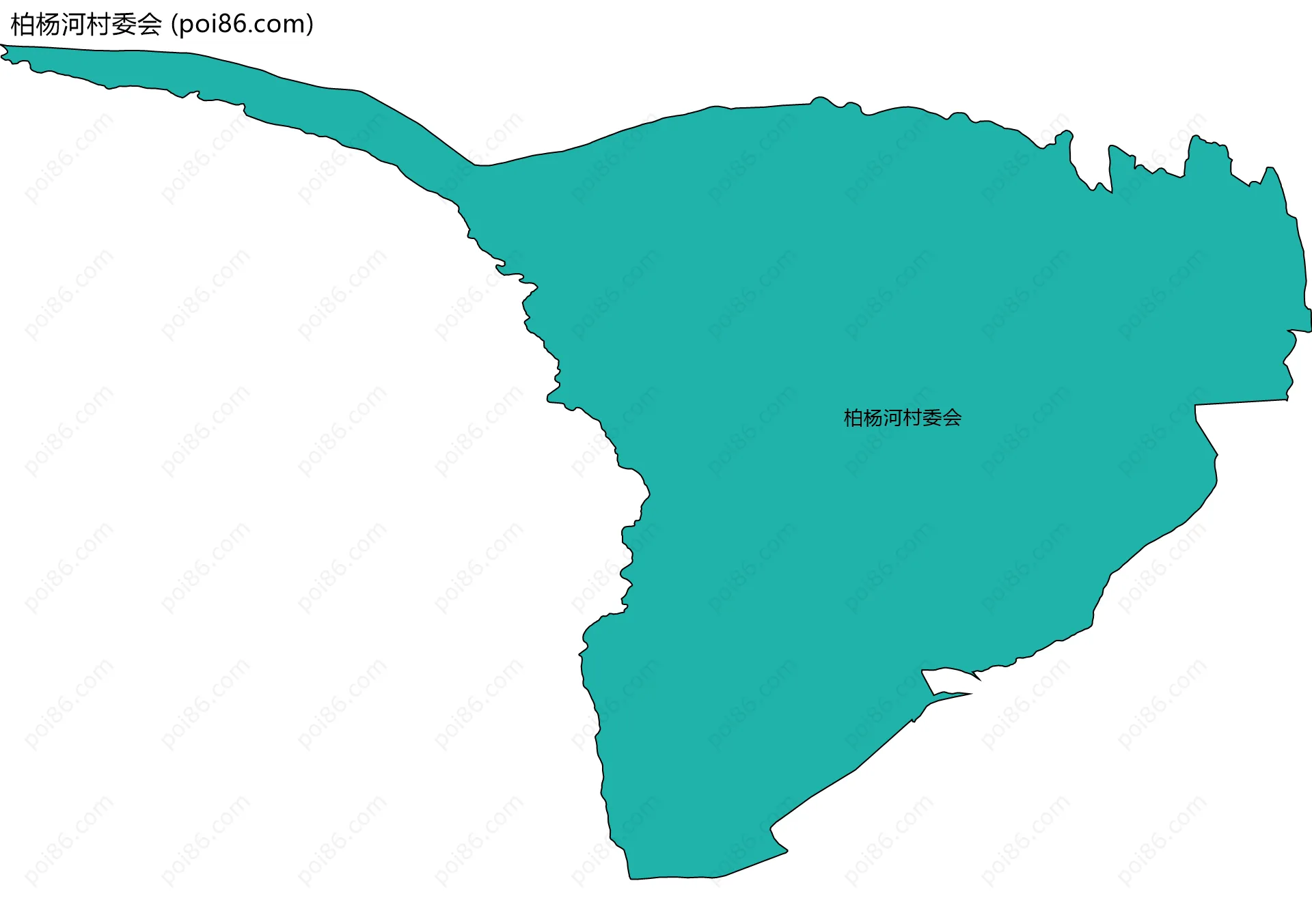 柏杨河村委会边界地图