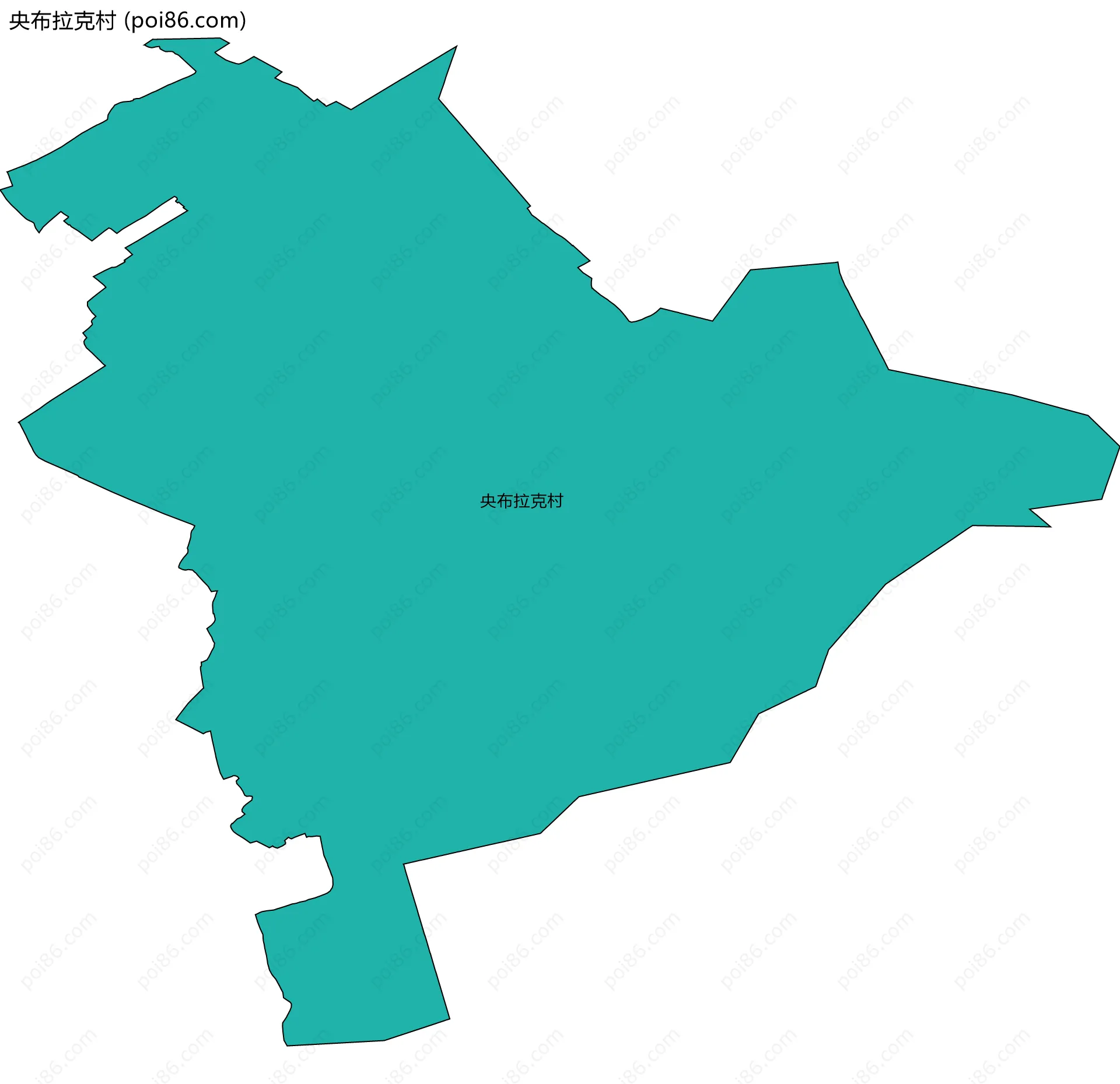 央布拉克村边界地图