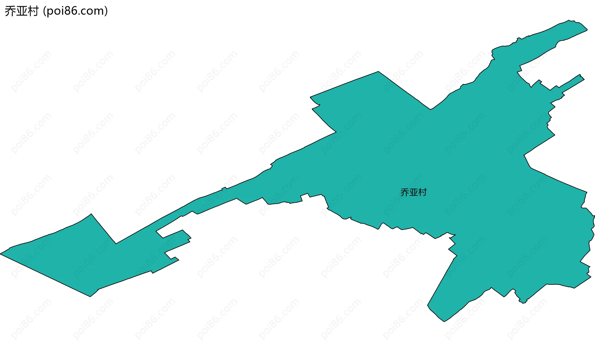 乔亚村边界地图