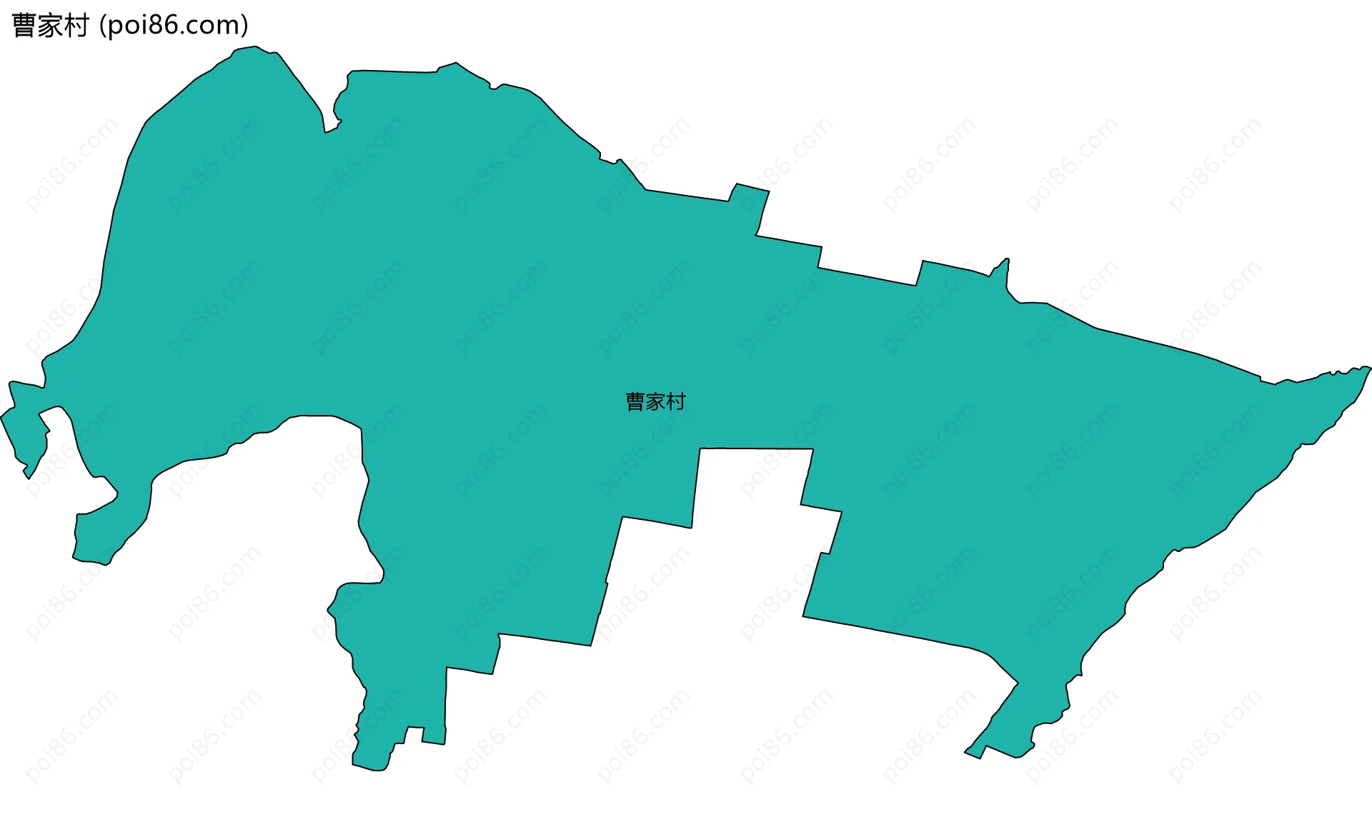 曹家村边界地图